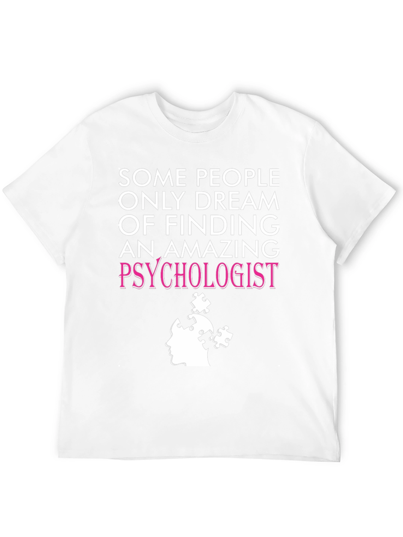 Black Amazing Psychologist T-Shirt - Puzzle Design view 12