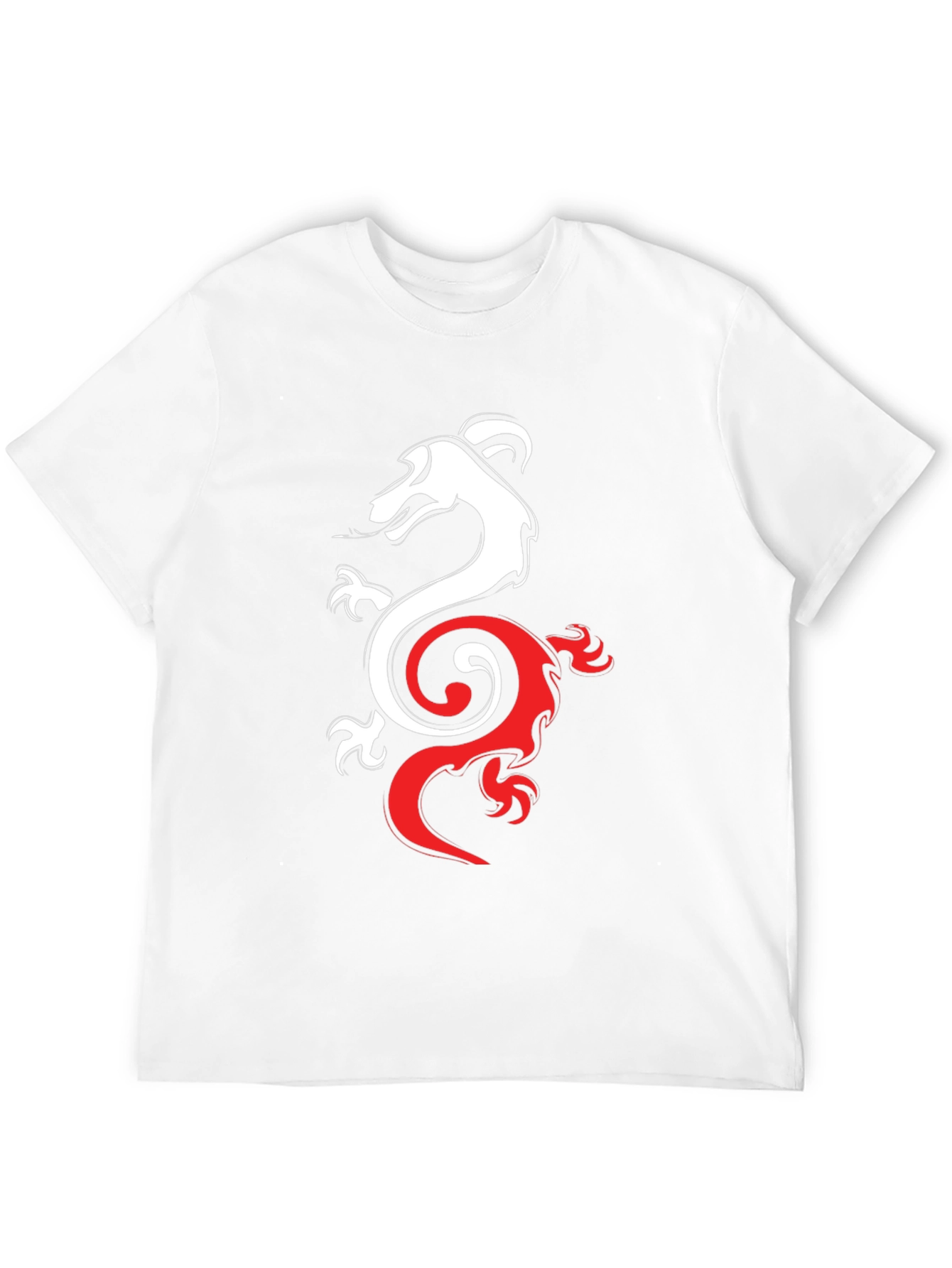 Black Dragon Yin Yang Graphic Tee - Black view 12