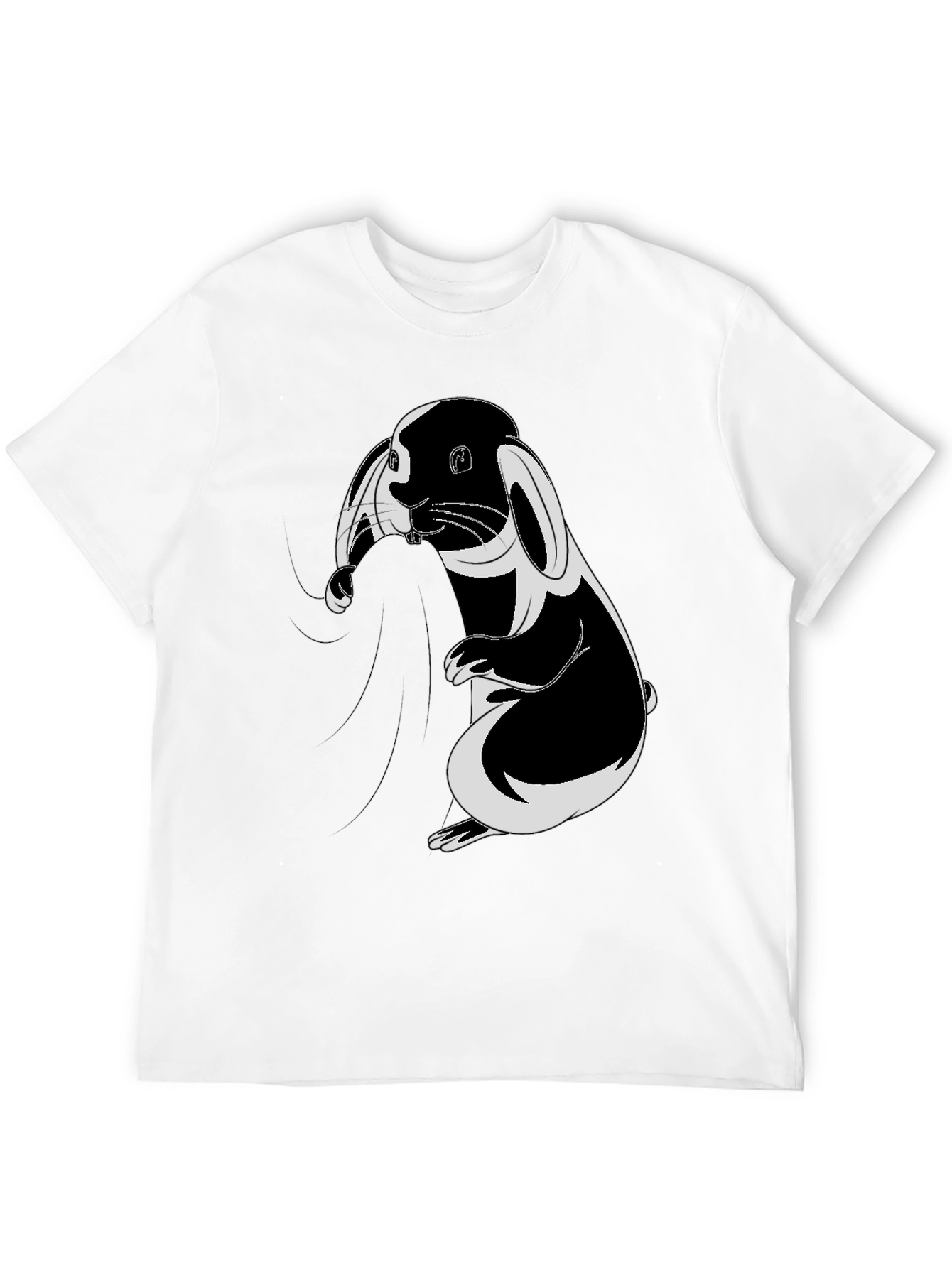 Black Bunny Graphic T-Shirt - Soft Cotton Blend view 12