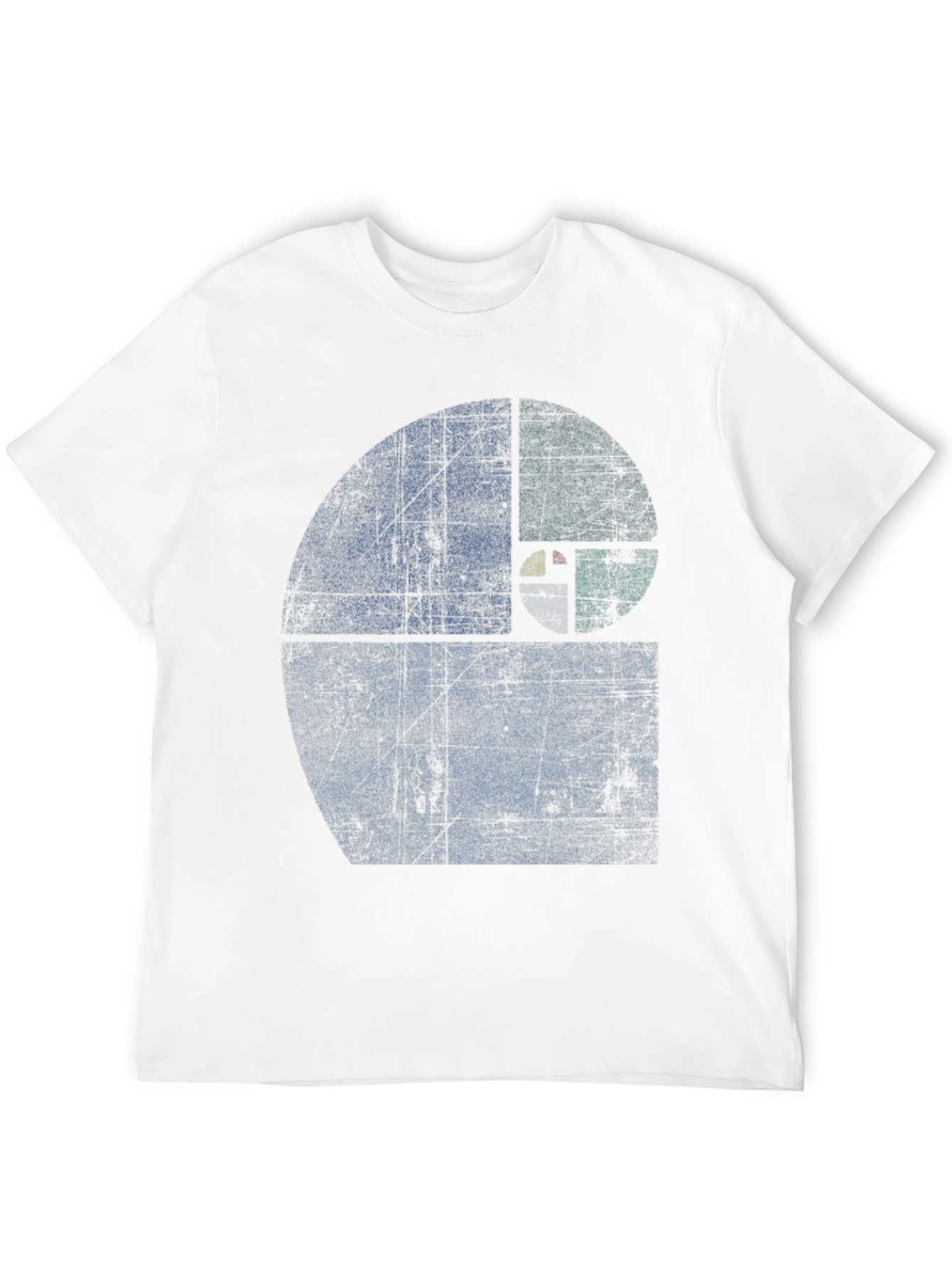 Black Fibonacci Sequence Graphic T-Shirt - Distressed Style view 12