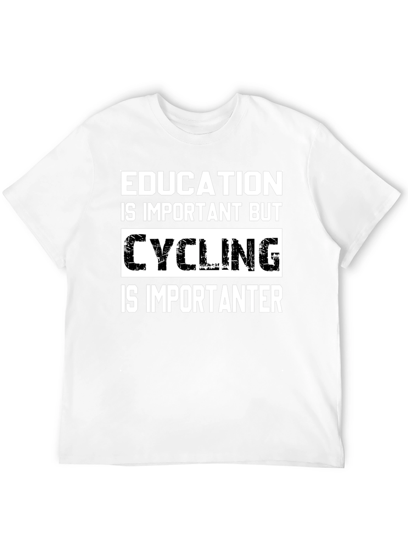 Black Cycling is Importanter T-Shirt view 12
