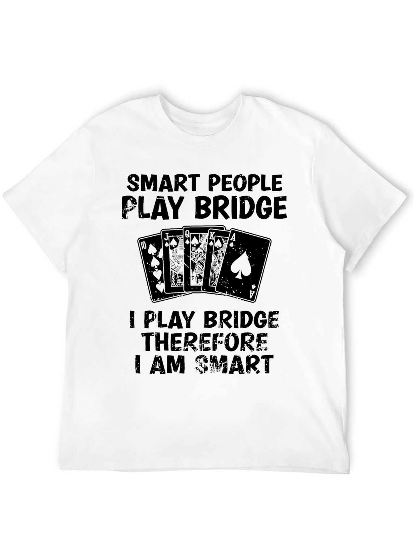 Black Smart People Play Bridge T-Shirt view 12