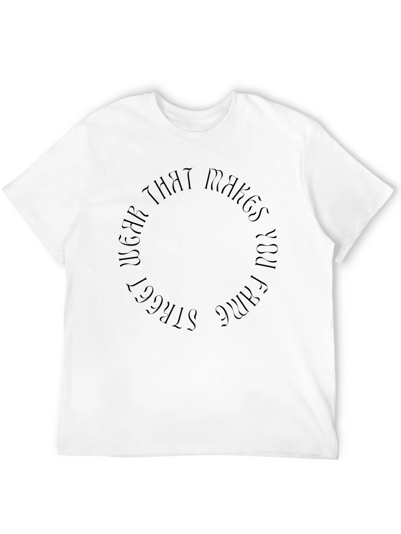 Black Black "Wear That Makes You Fame" Circle T-Shirt view 12