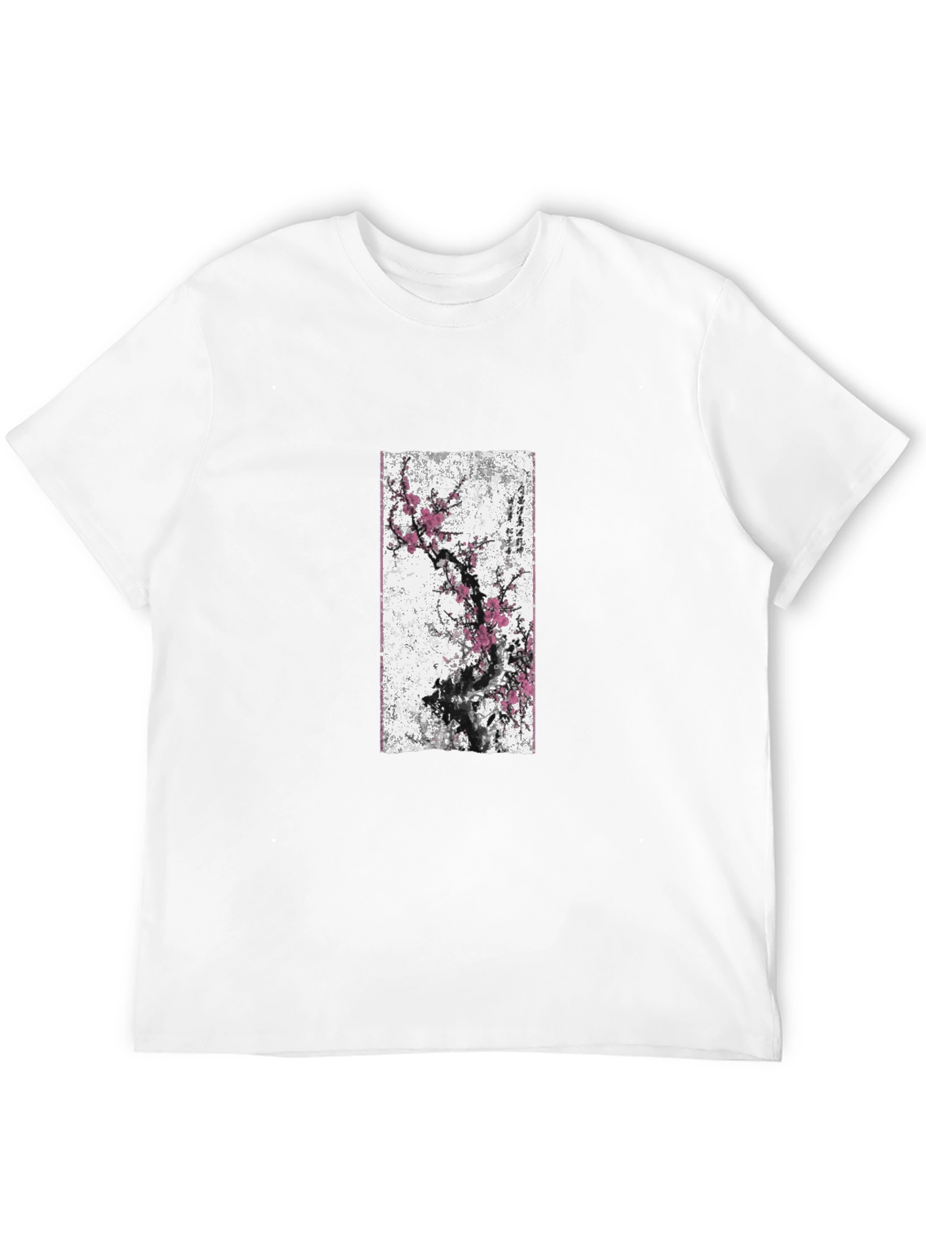 Black Black T-Shirt with Blossom Tree Graphic view 12