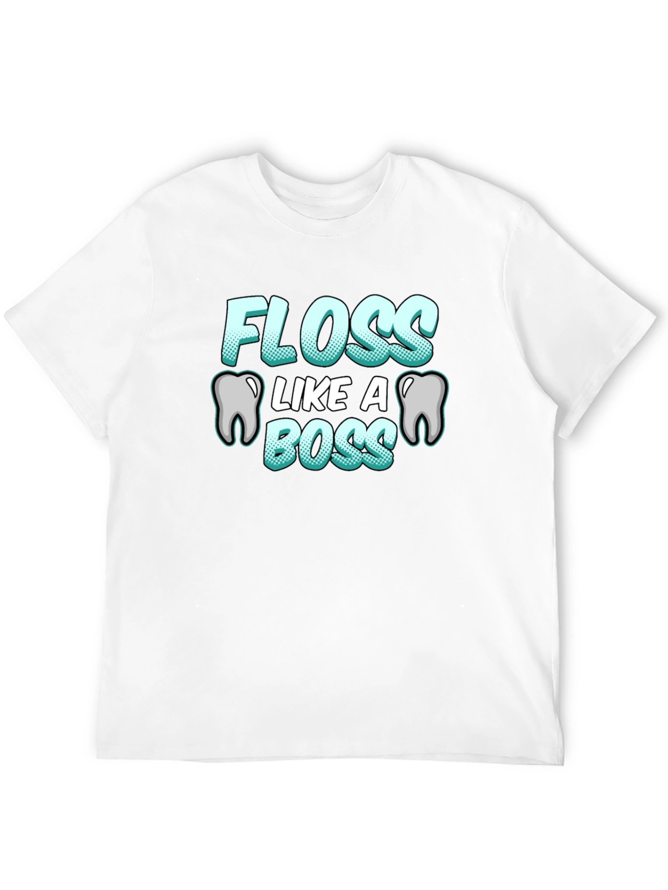 Black Floss Like A Boss T-Shirt Funny Dental Hygiene Tee view 12