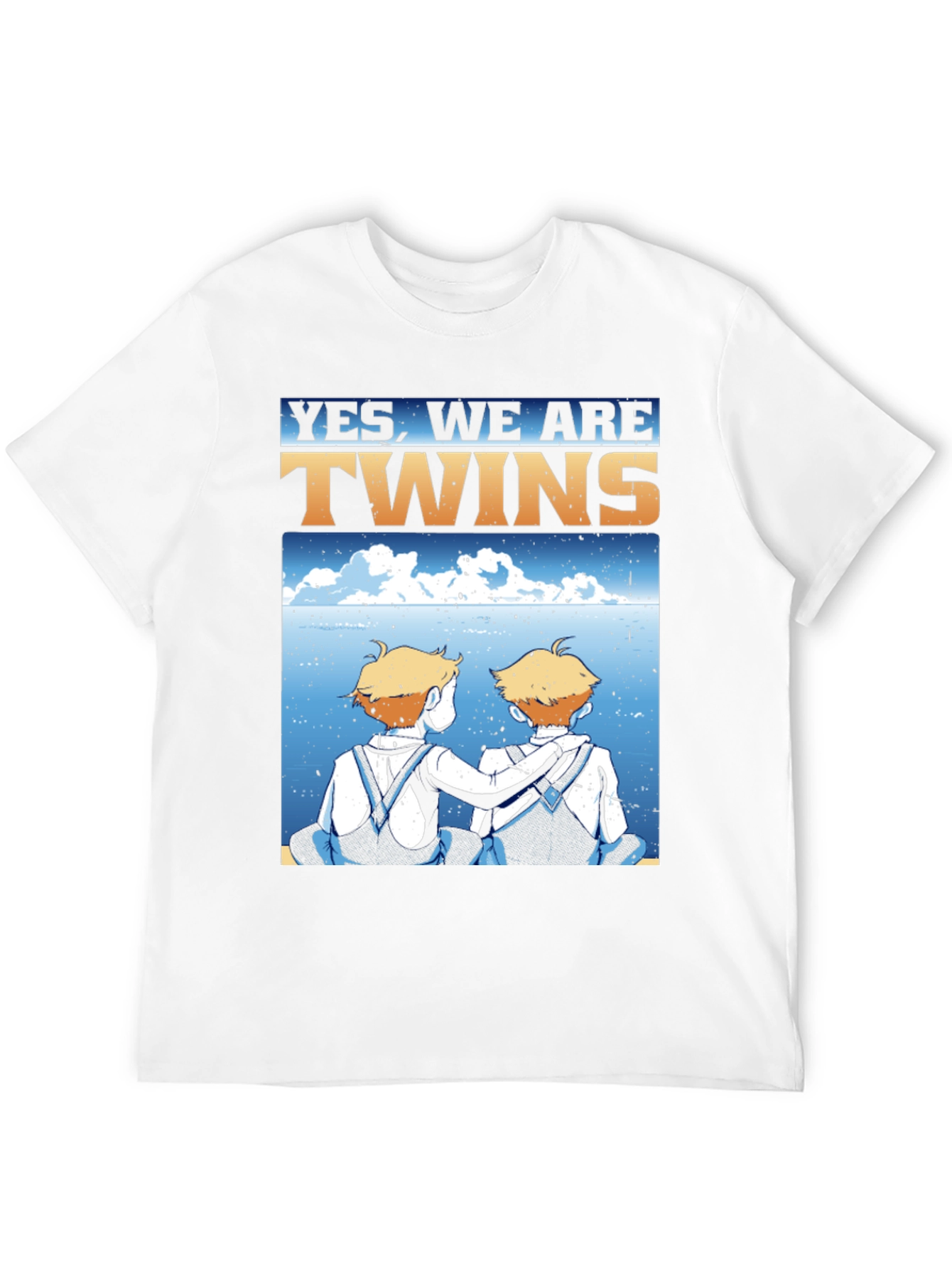 Black Yes, We Are Twins T-Shirt view 12