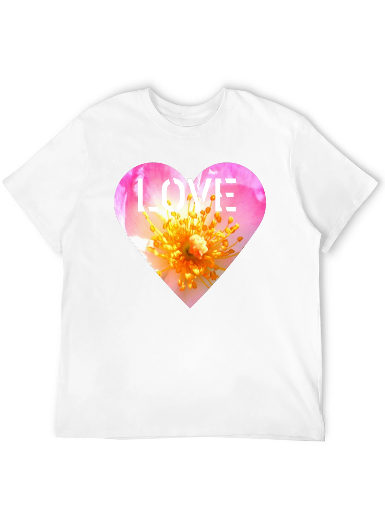 Black Love Heart Floral T-Shirt - Stylish Graphic Tee view 12