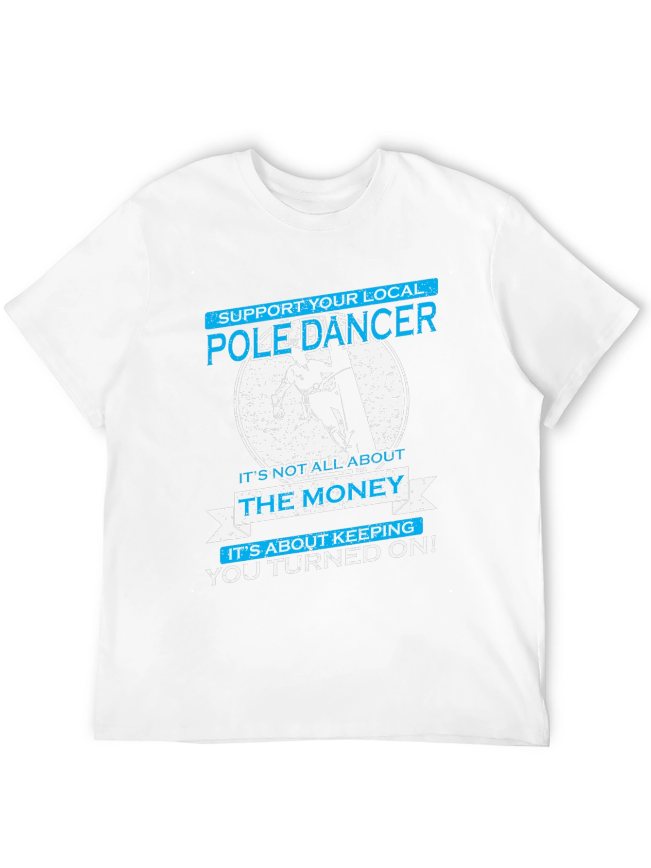 Black Pole Dancer T-Shirt - Funny Graphic Tee view 12