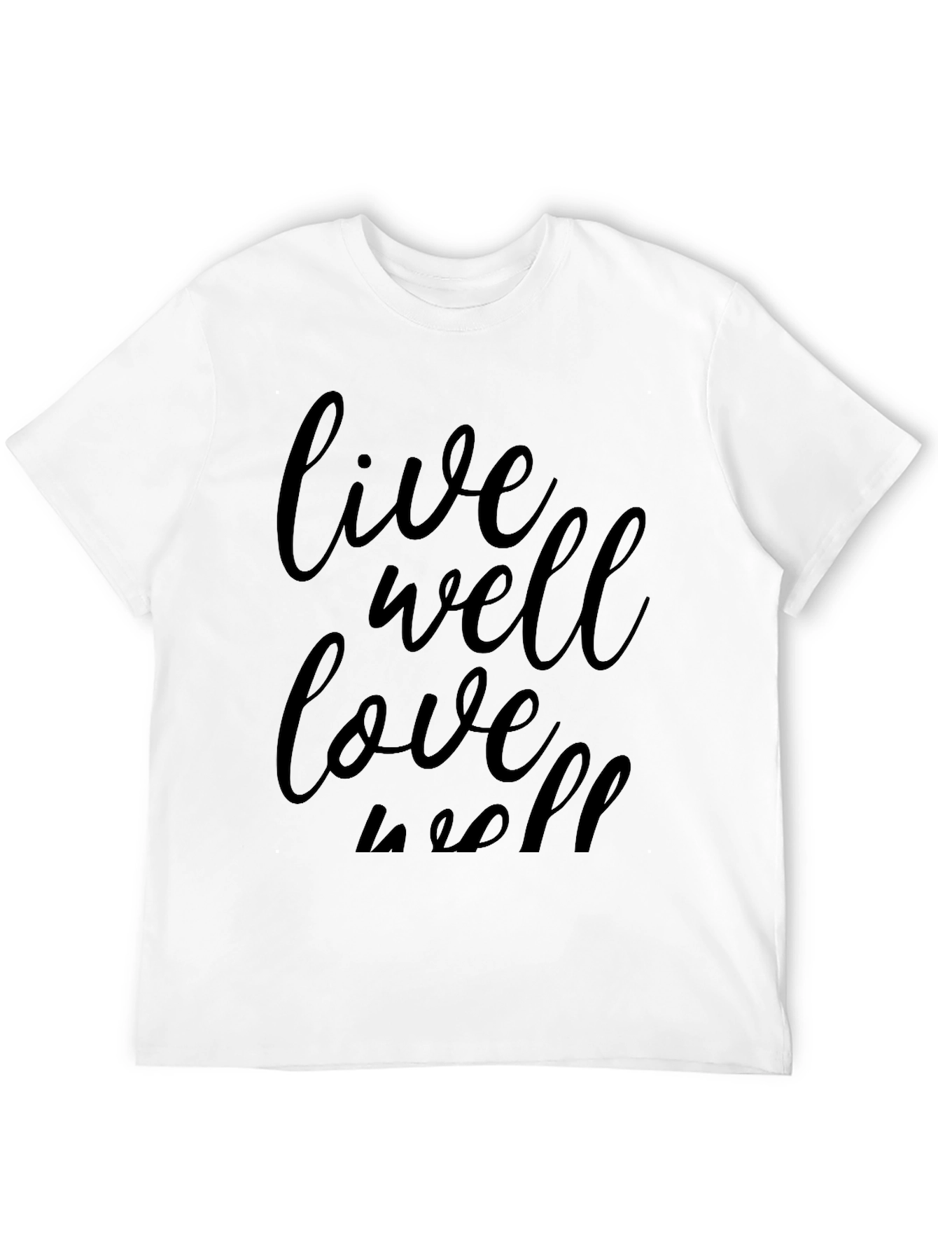 Black Live Well Love Well Black Graphic Tee view 12