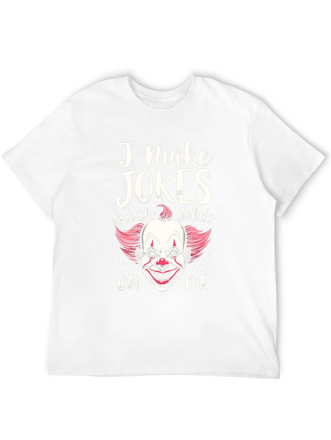 Black I Make Jokes Clown Graphic T-Shirt view 12