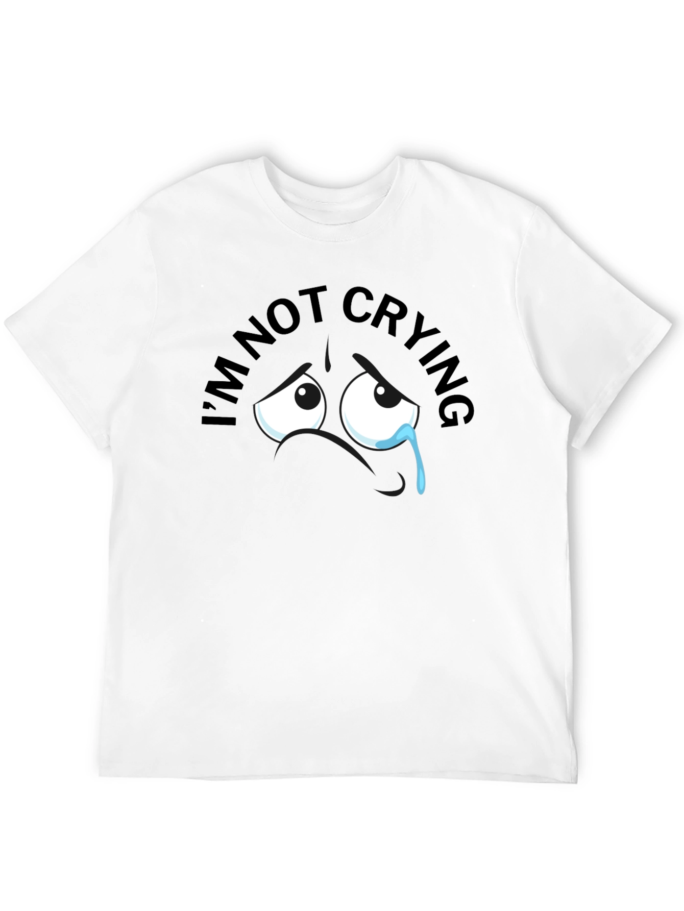 Black I'm Not Crying T-Shirt view 12