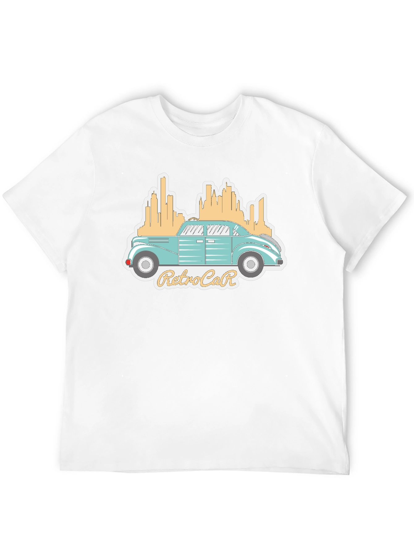 Black Retro Car Graphic Tee - Classic Automotive Style view 12
