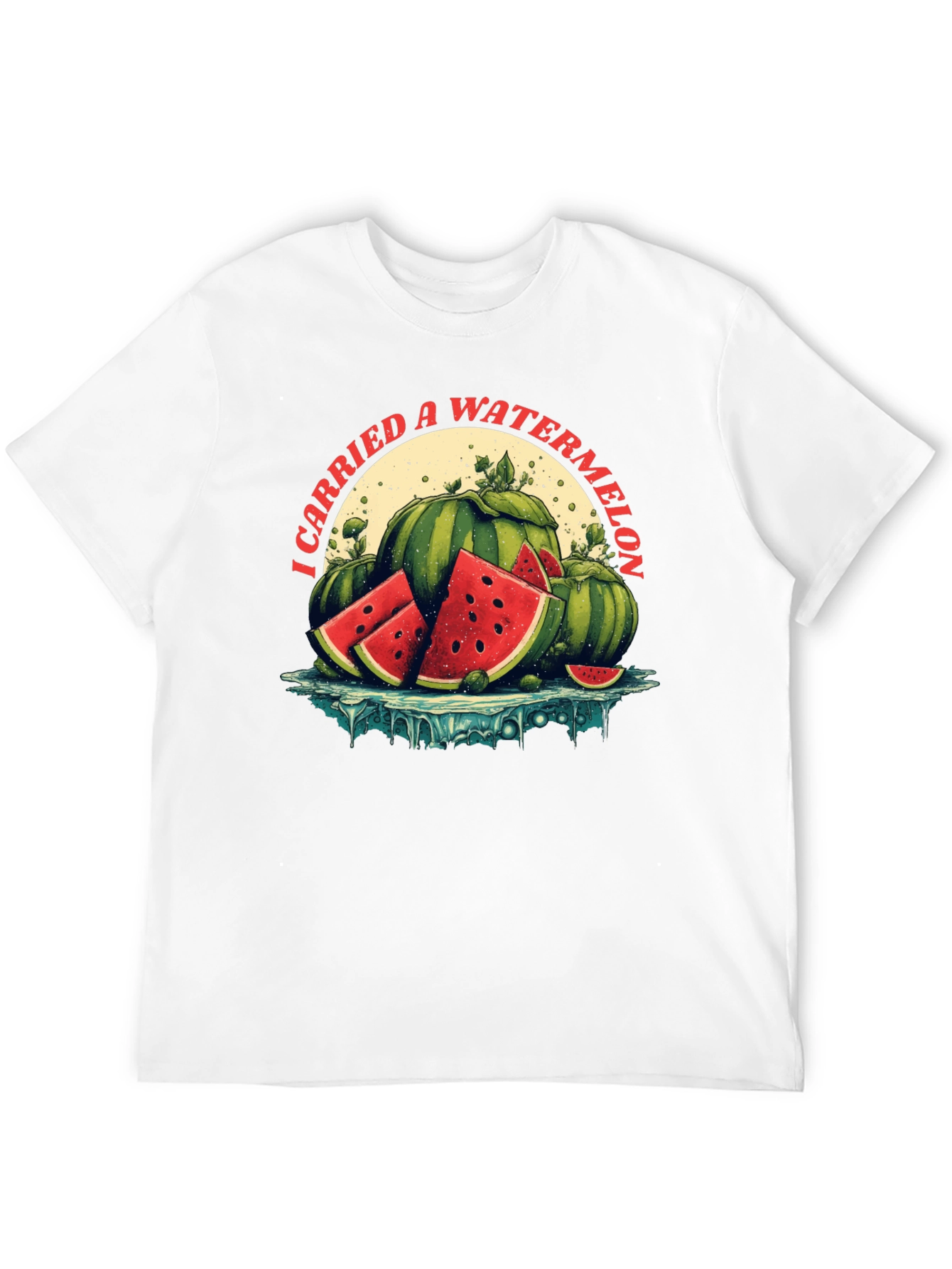 Black I Carried a Watermelon Graphic Tee view 12