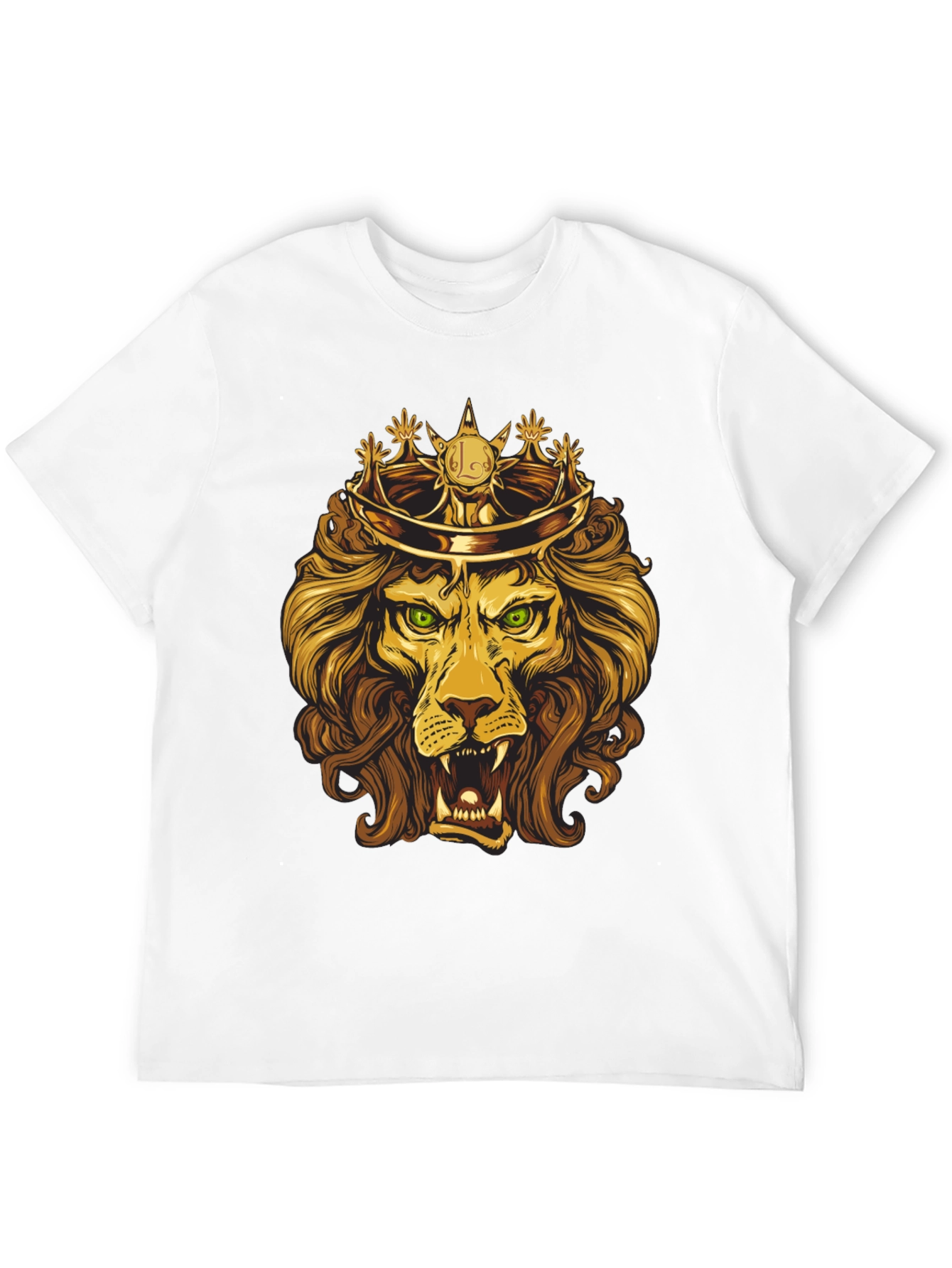 Black King Lion Graphic Tee - Regal Design view 12
