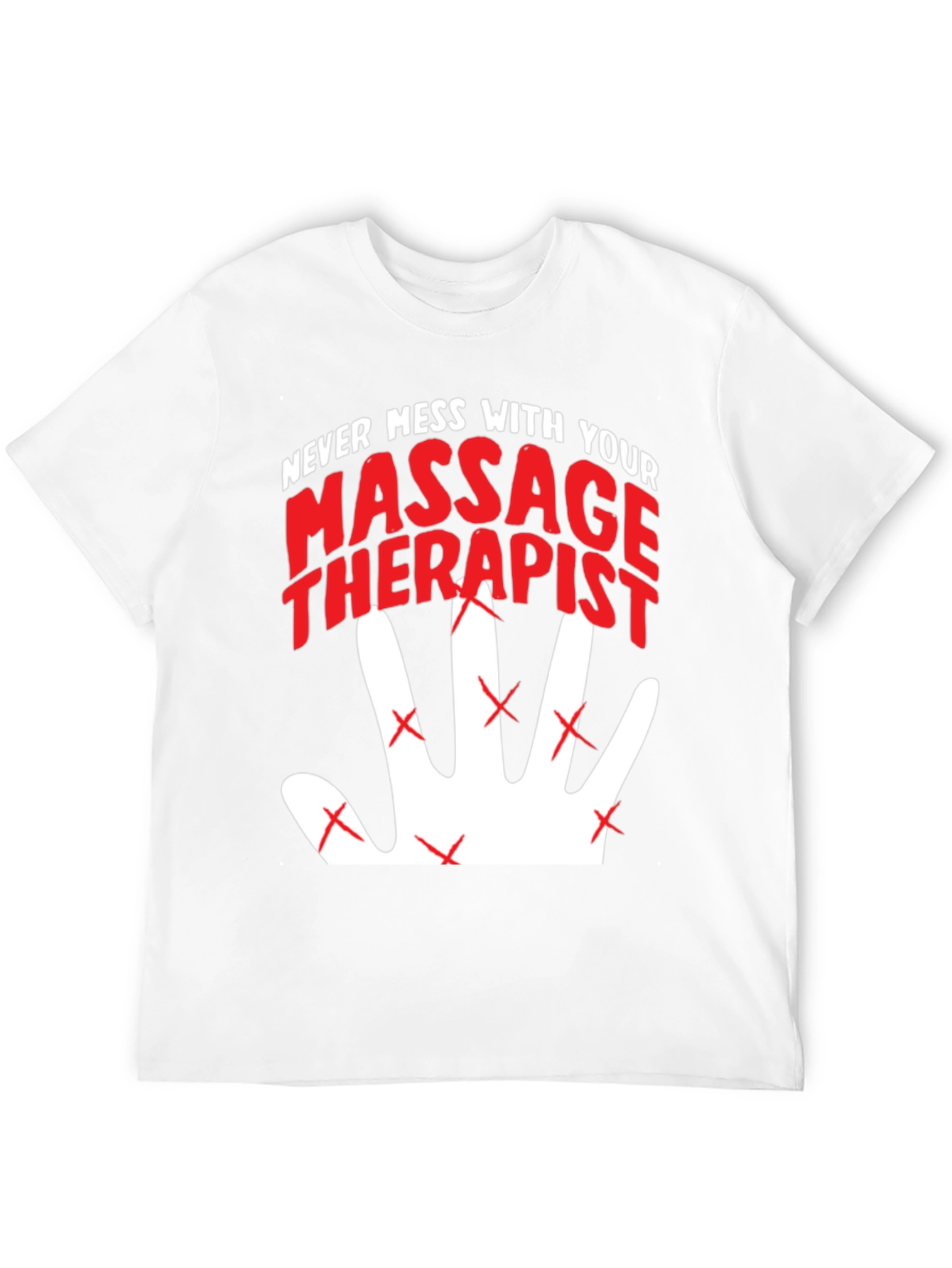 Black Never Mess With Your Massage Therapist T-Shirt view 12