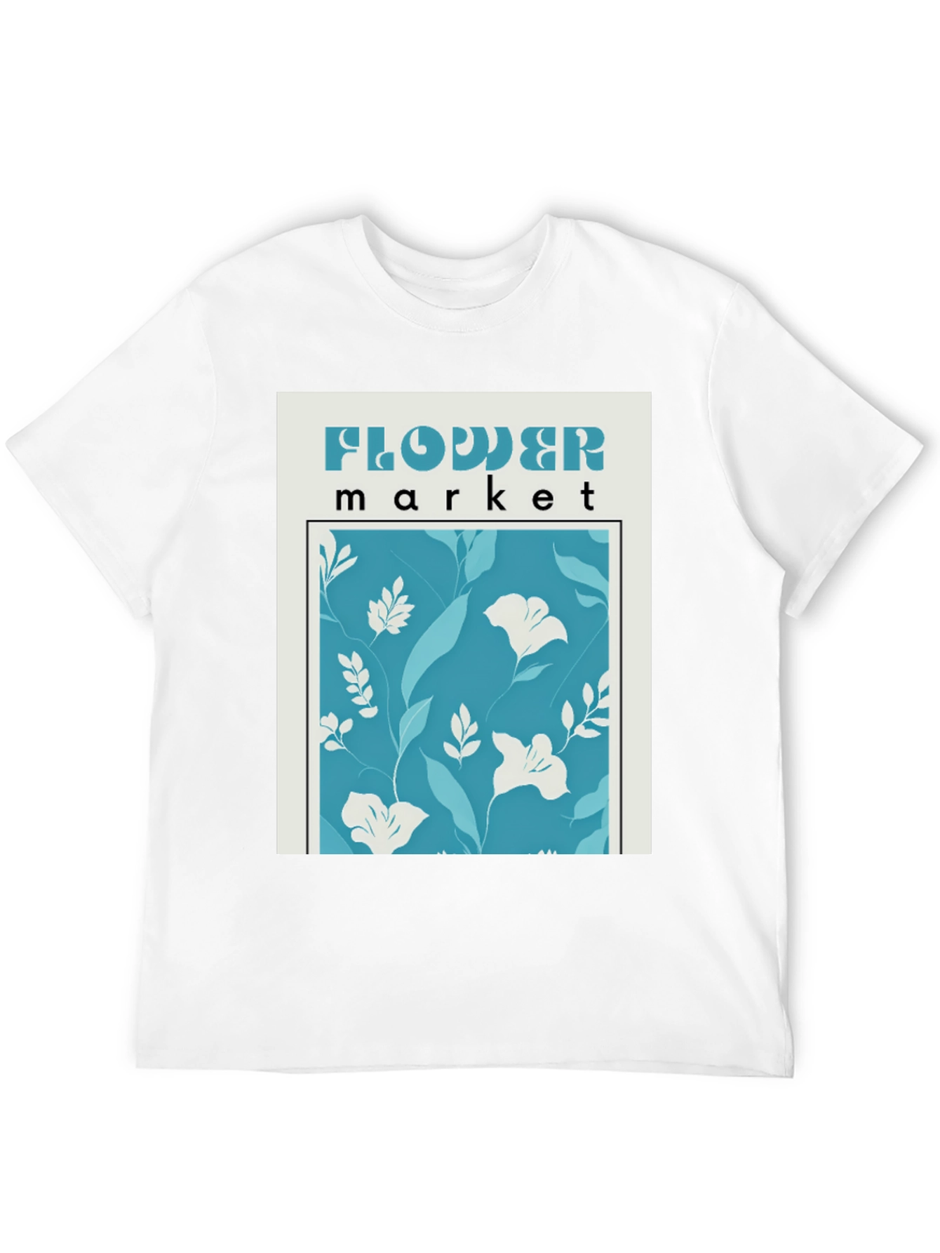 Black Flower Market Graphic Tee - Trendy Floral Print view 12