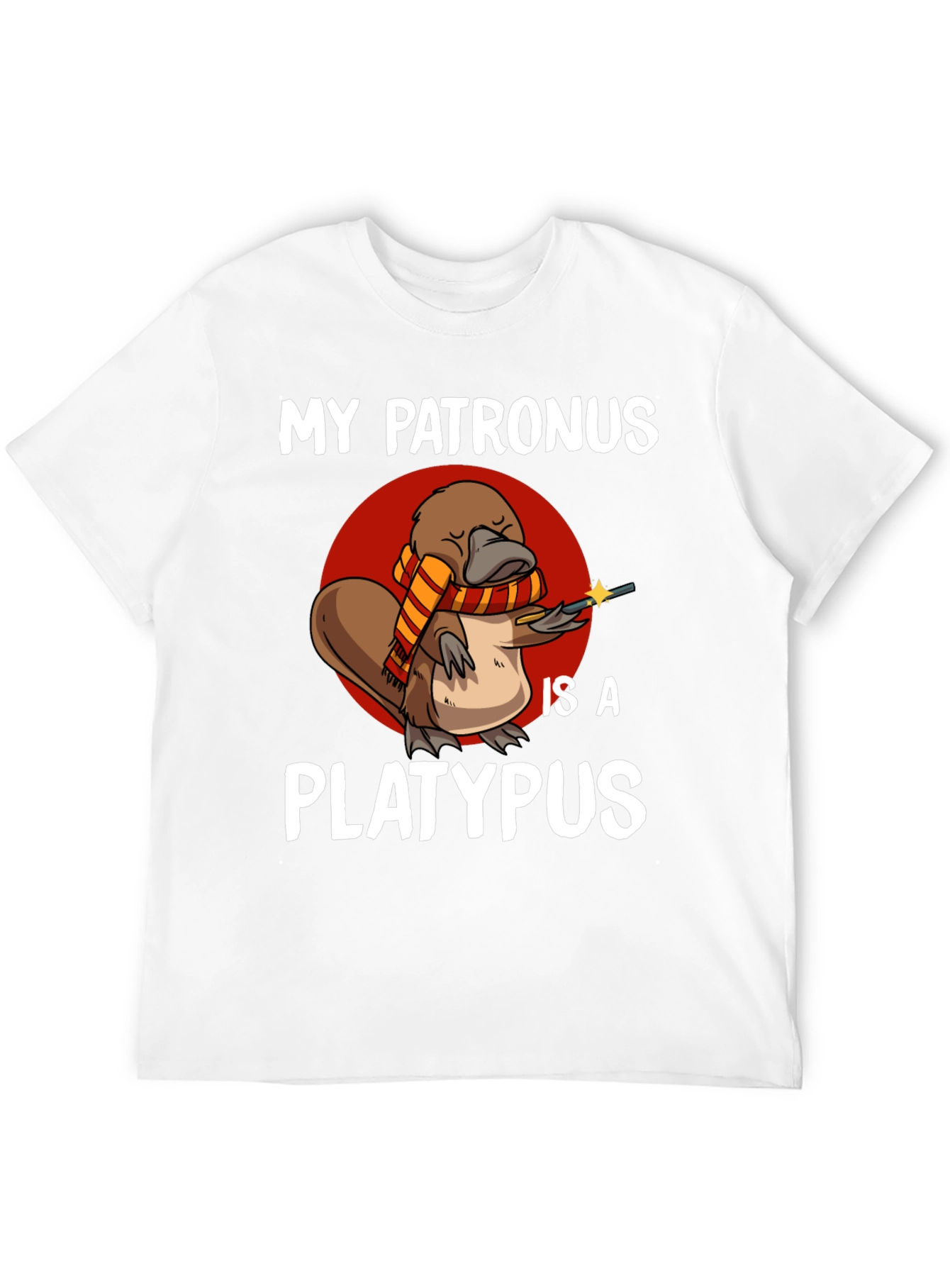 Black My Patronus is a Platypus T-Shirt view 12