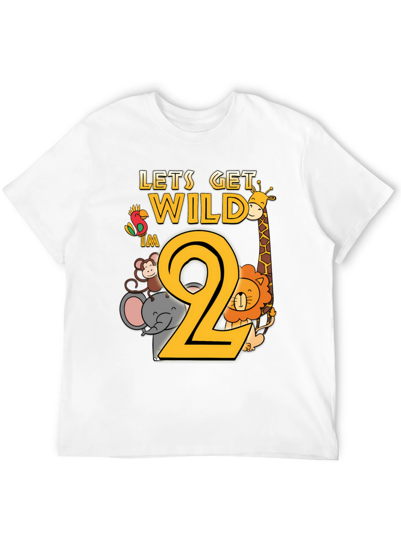 Let's Get Wild I'm 2nd Birthday T-Shirt - 12