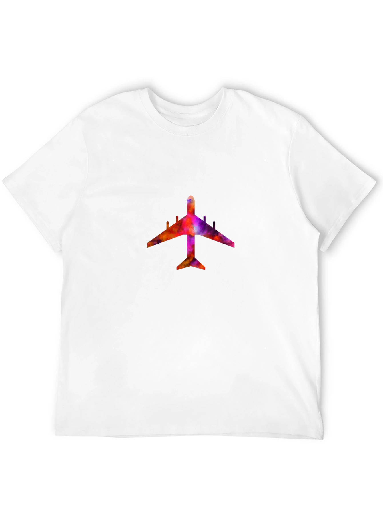 Black Colorful Airplane Graphic Tee - Black view 12