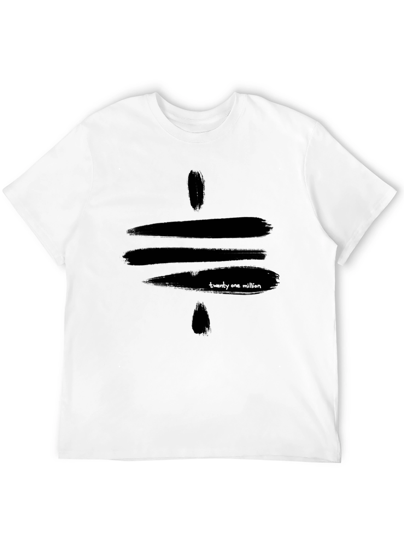 Black Black Graphic Tee - 'Twenty One Million' Design view 12