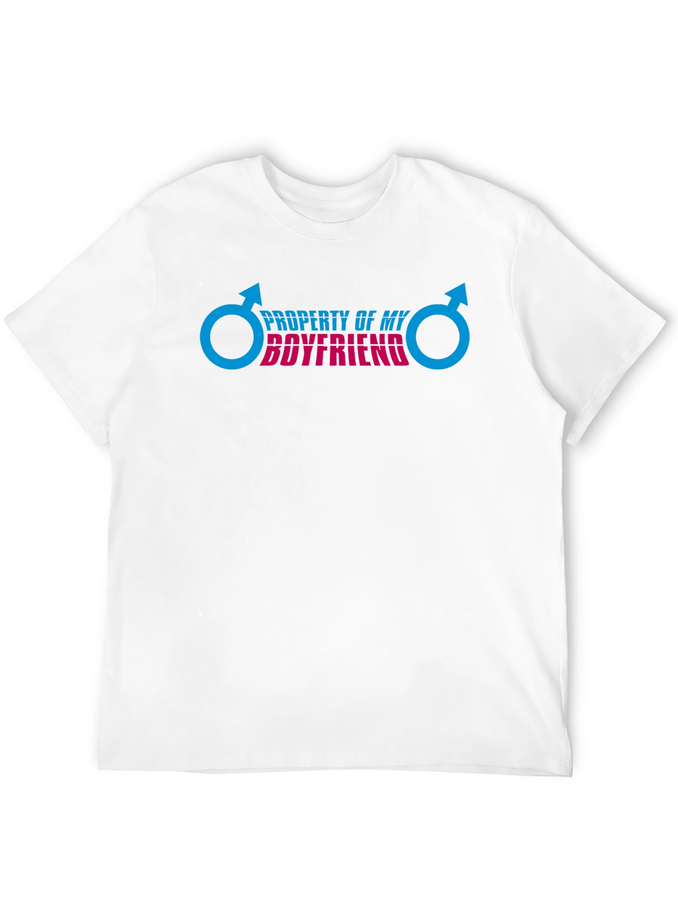 Black Property of My Boyfriend Graphic Tee - Black view 12