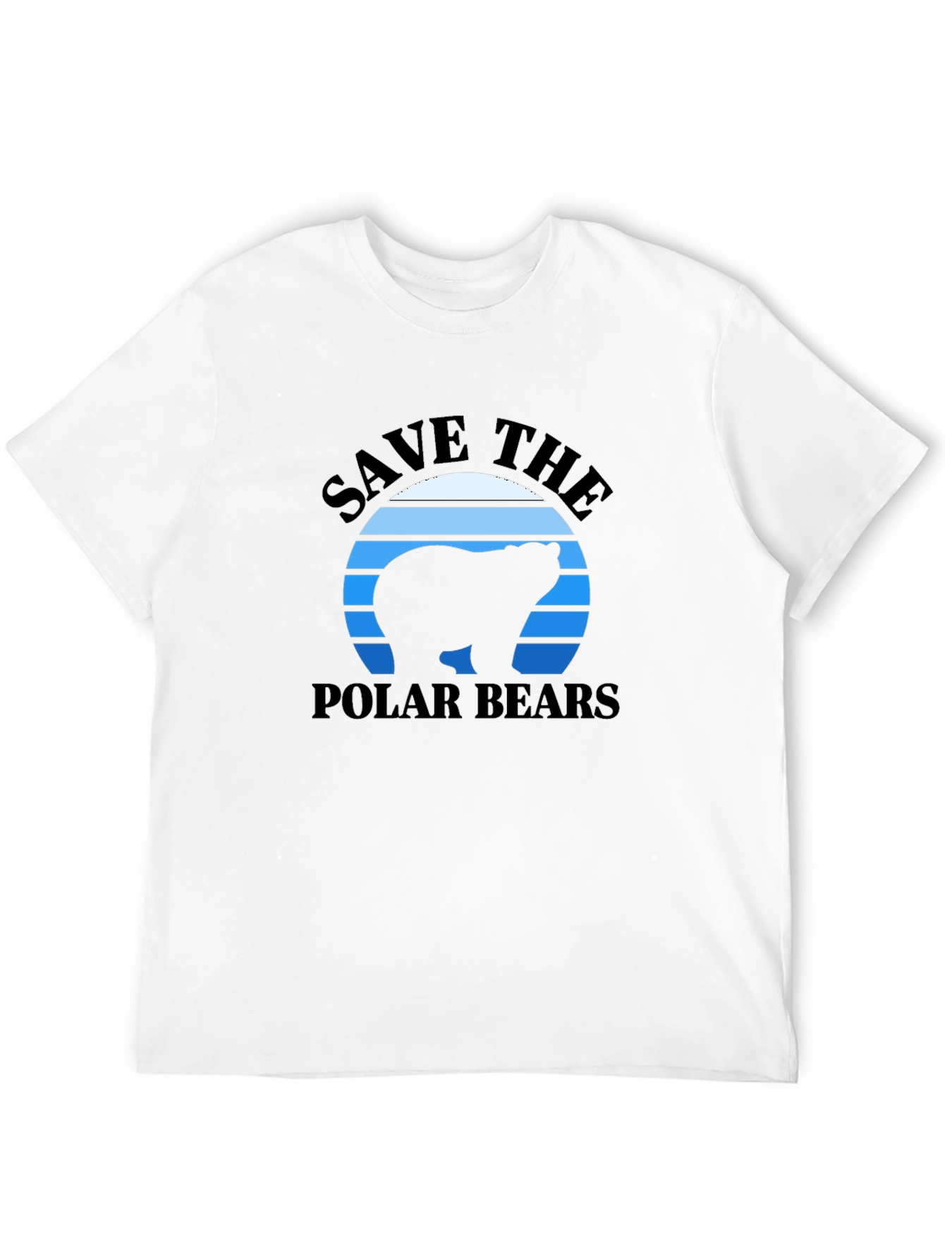 Black Save The Polar Bears Graphic Tee view 12