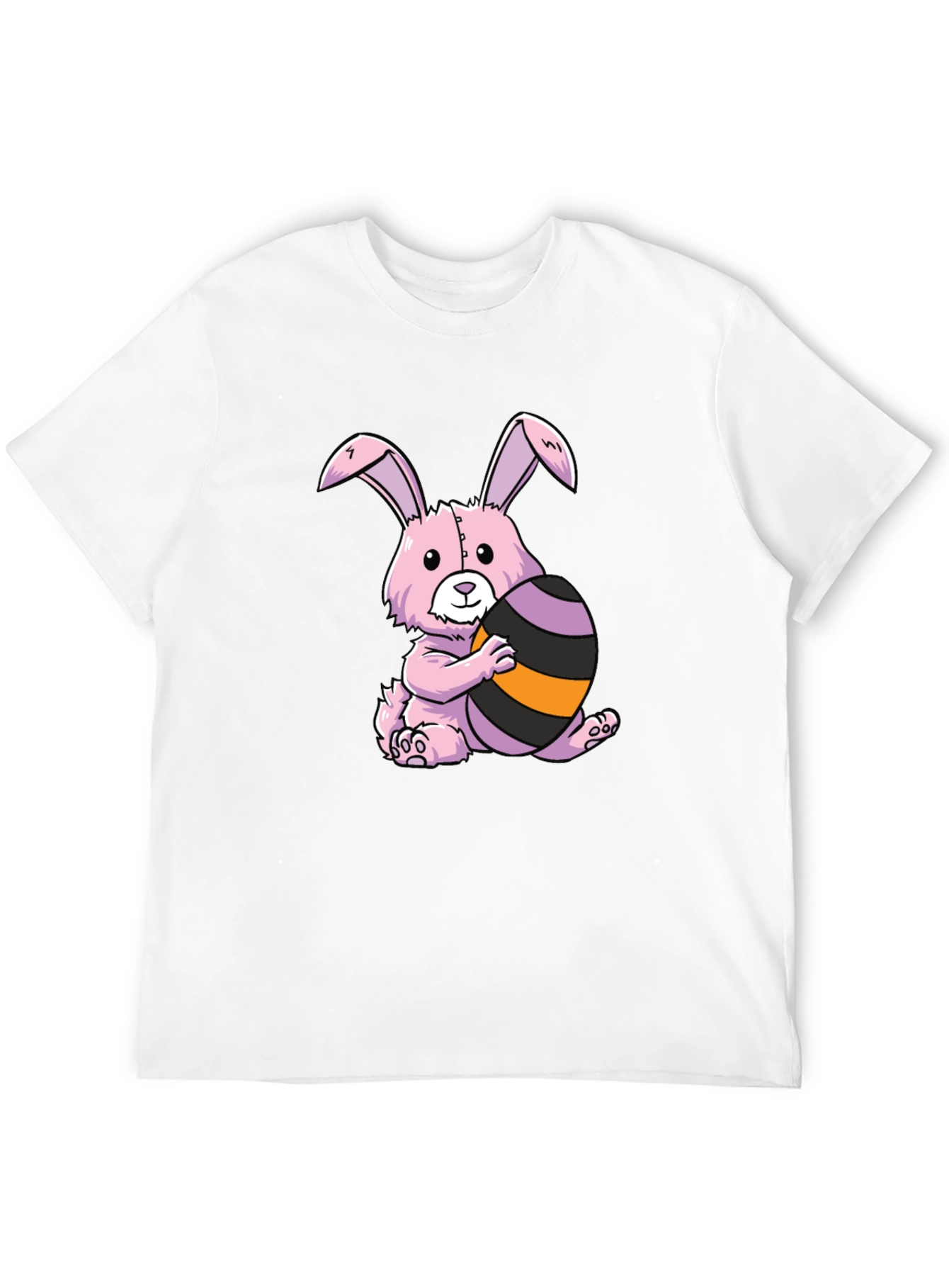 Easter Bunny T-Shirt: Pink Bunny with Easter Egg - 12