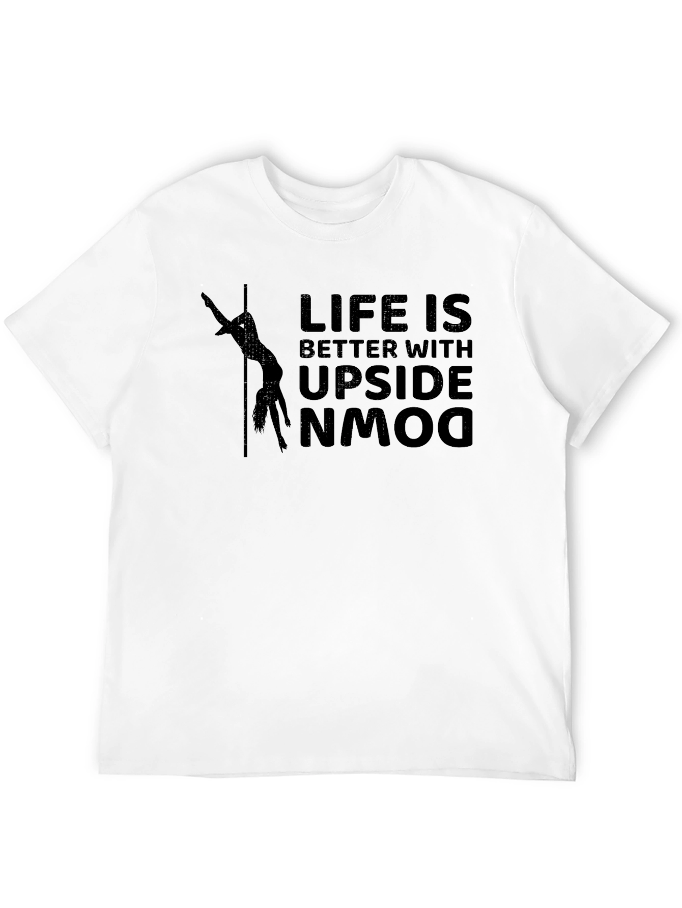 Black Life is Better Upside Down Black Graphic T-Shirt view 12