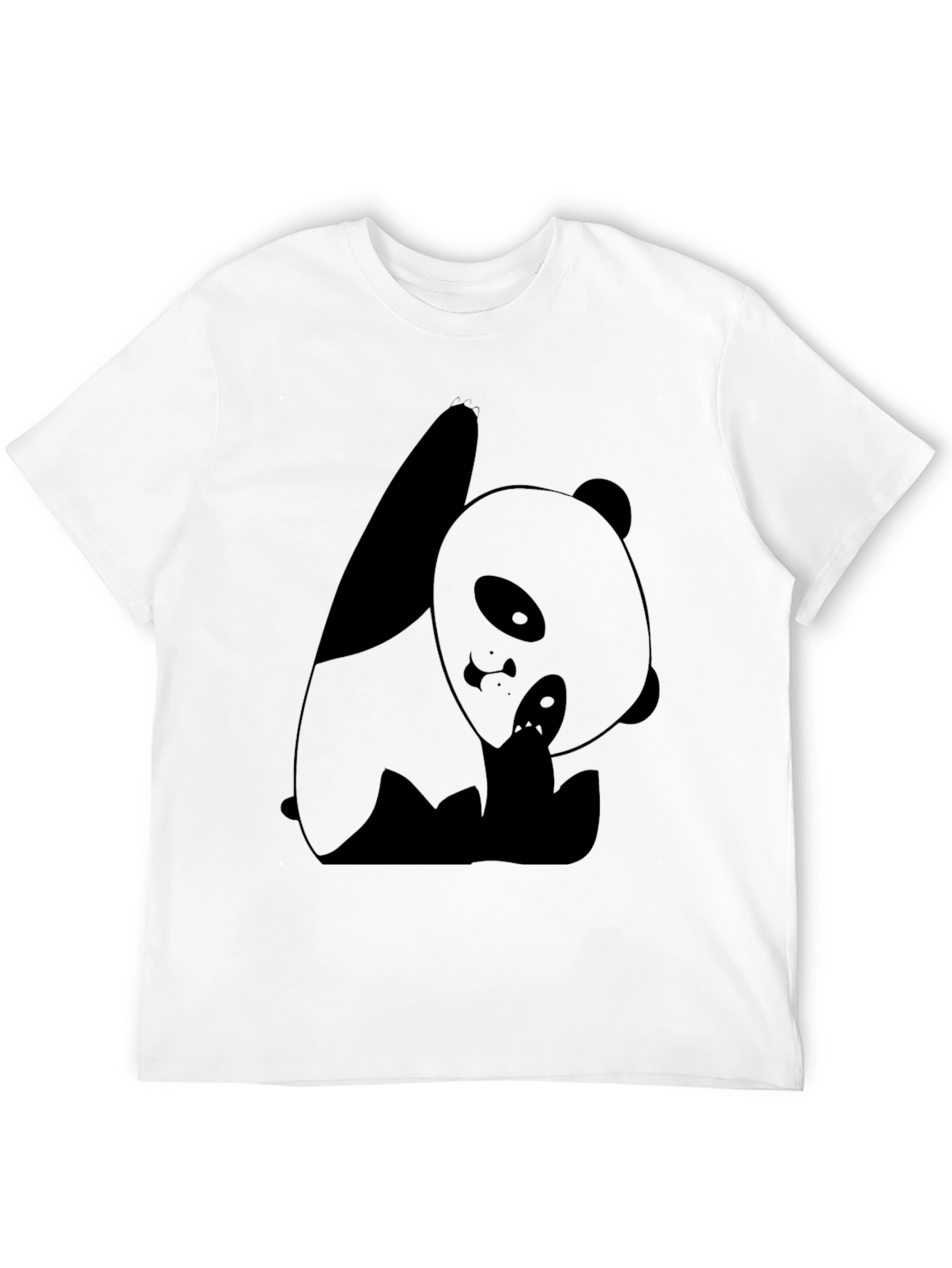 Black Black Panda Graphic Tee view 12