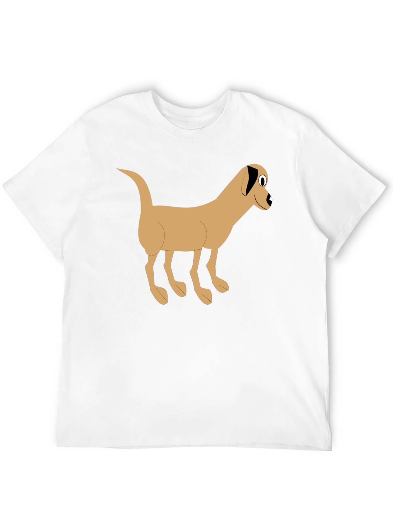 Black Cartoon Dog Graphic Black T-Shirt view 12
