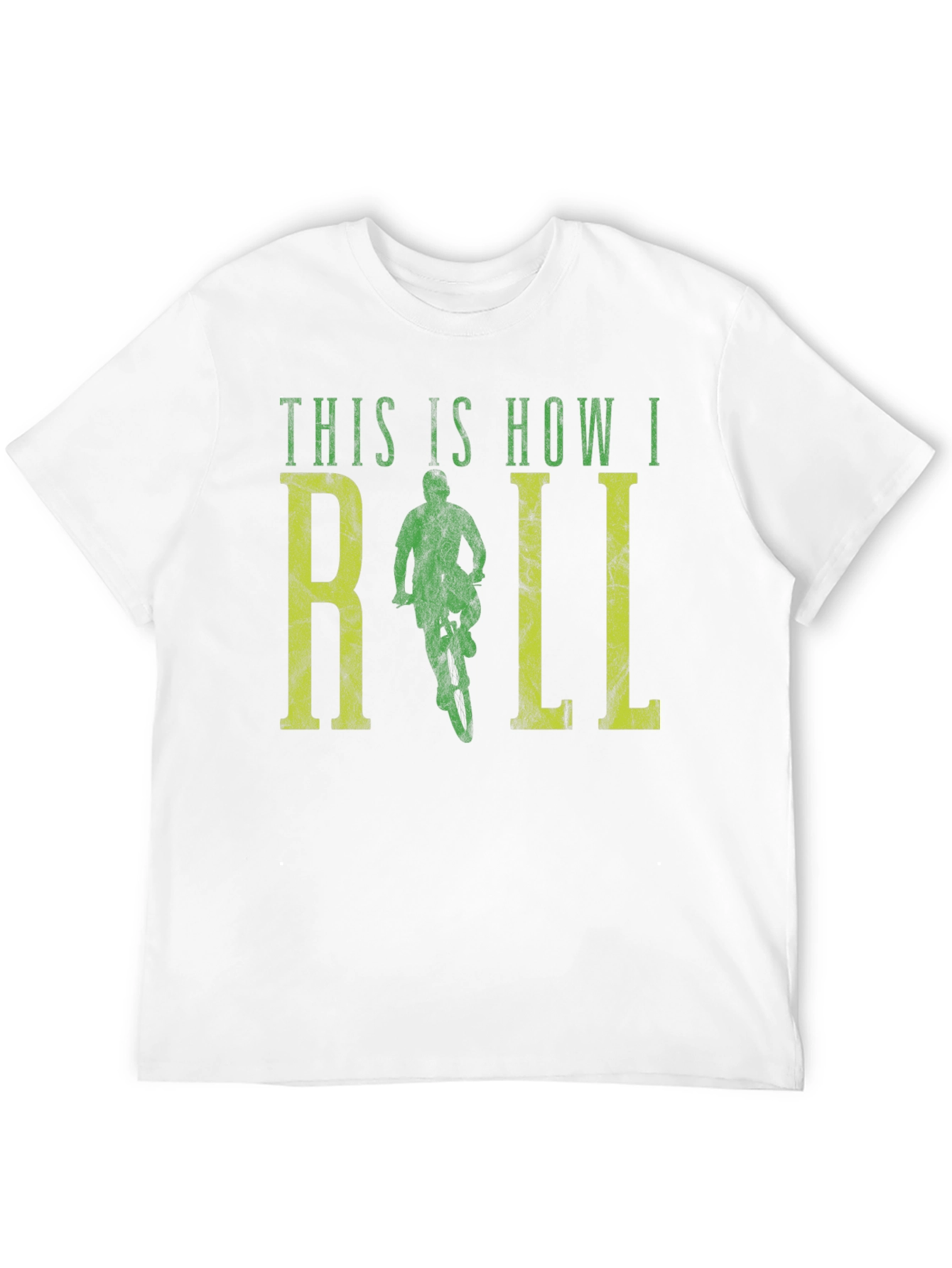 Black This Is How I Roll Biking T-Shirt view 12