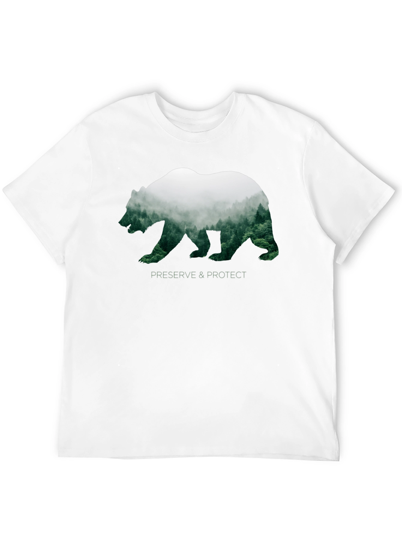 Black Preserve & Protect Bear Silhouette T-Shirt view 12