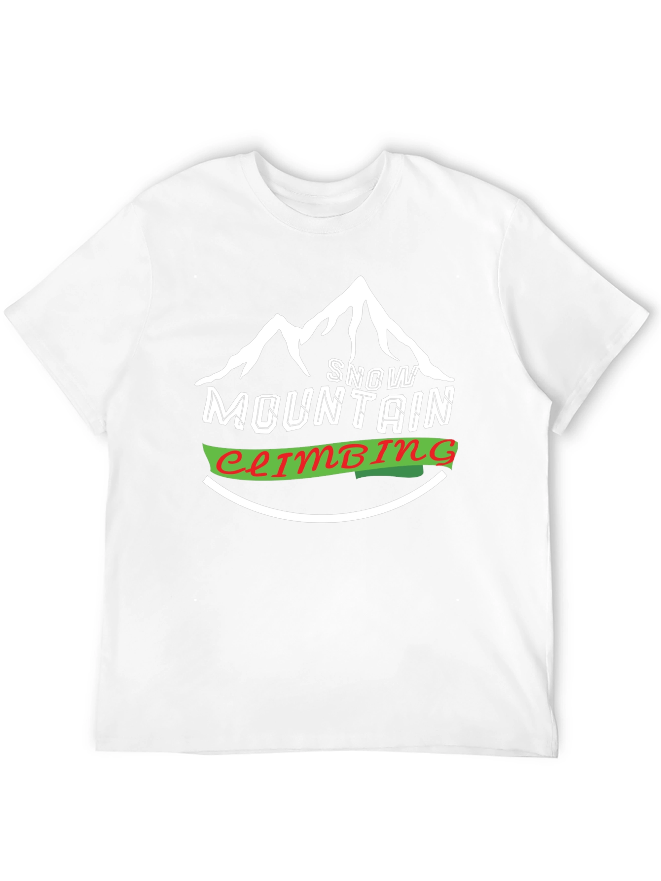 Black Snow Mountain Climbing Graphic Tee - Black view 12