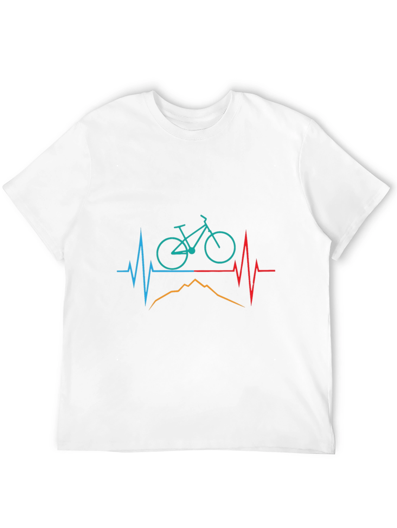Black Mountain Bike Heartbeat Graphic Tee - Ride On! view 12