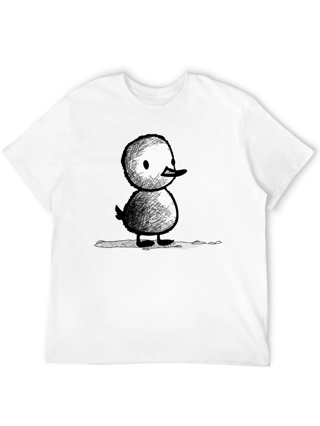 Black Quirky Duck Graphic Tee - Unisex Black T-Shirt view 12
