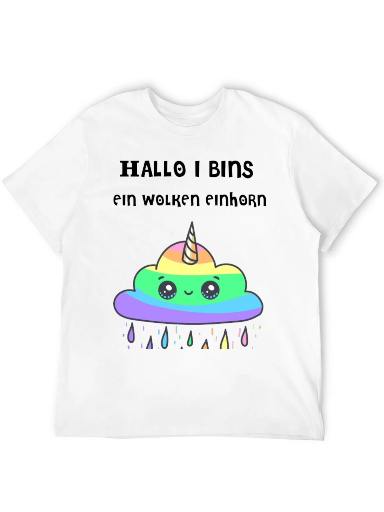 Black Unicorn Cloud Graphic T-Shirt view 12