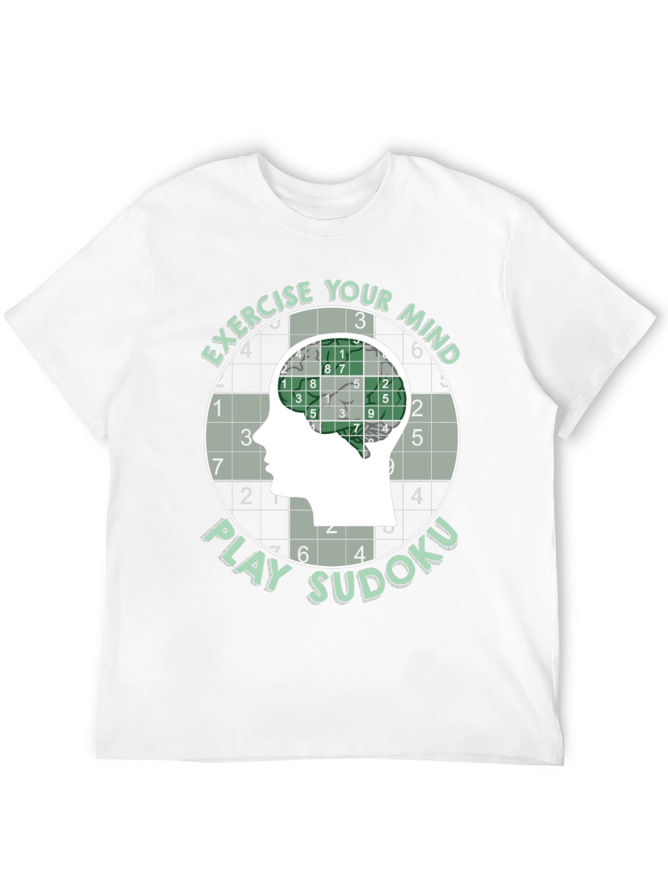 Exercise Your Mind Play Sudoku T-Shirt - 12