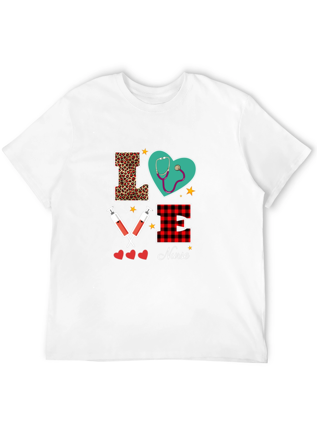 Black Love Nurse Graphic Tee Shirt view 12