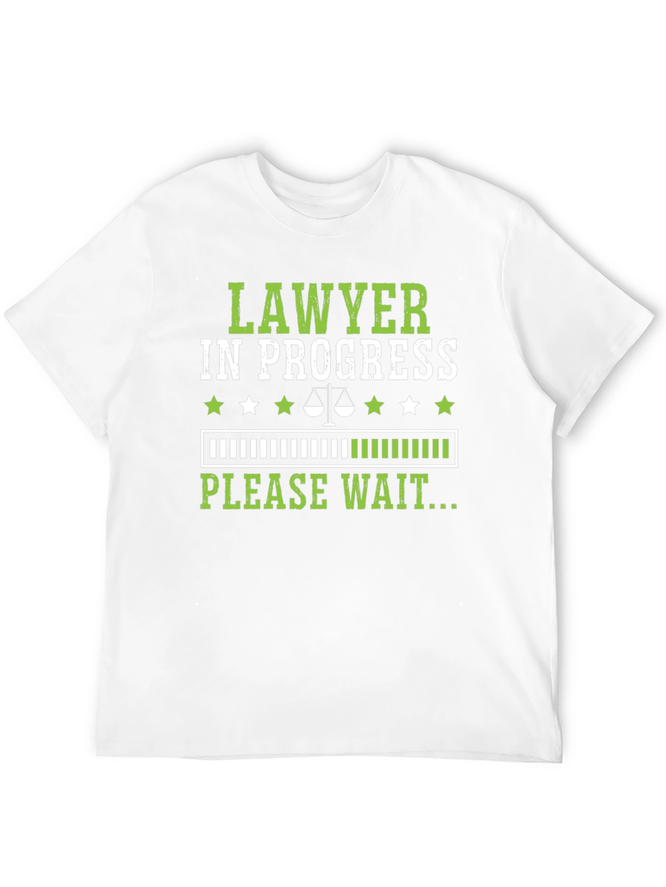 Black Lawyer in Progress Funny T-Shirt view 12