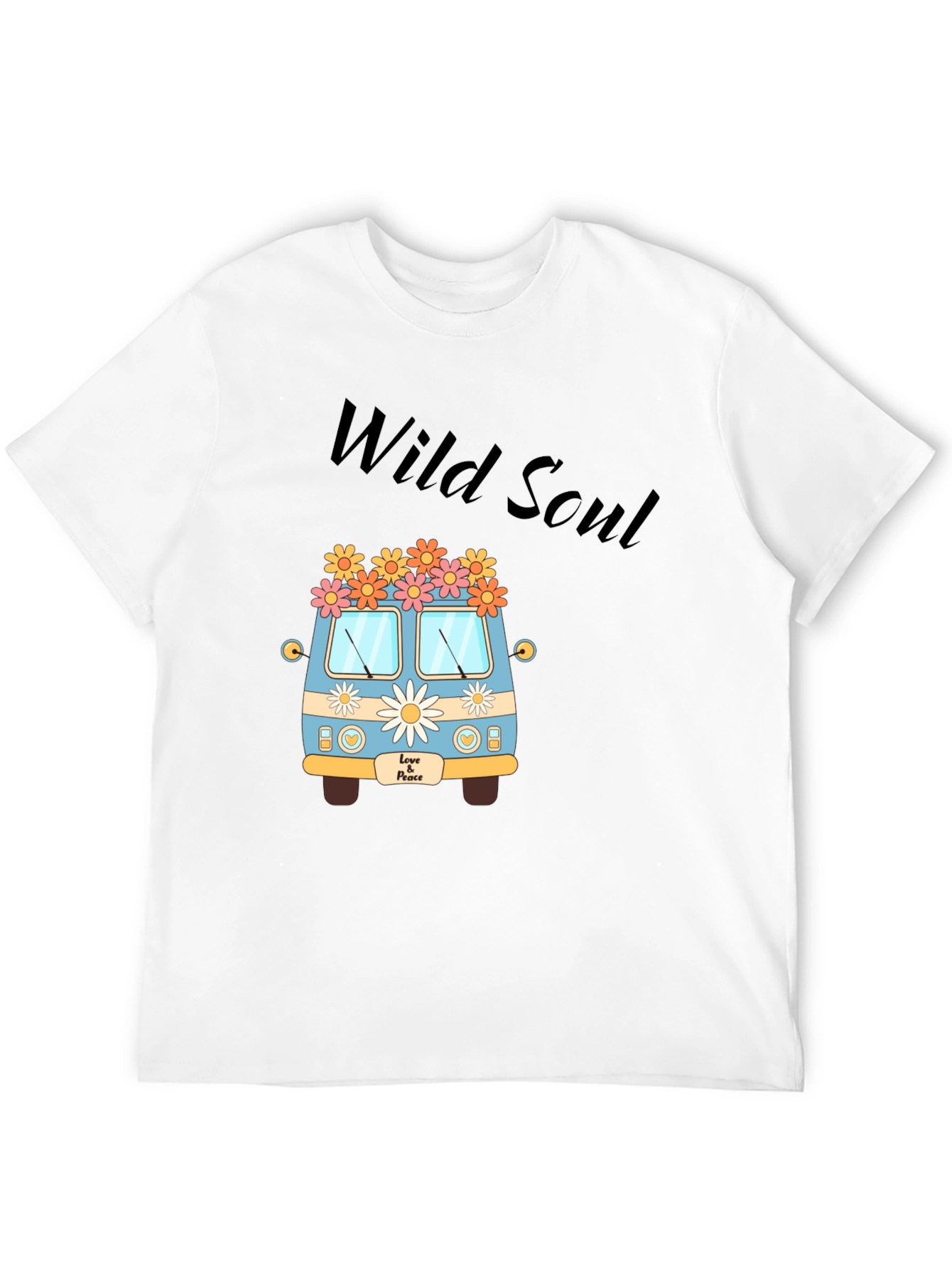 Black Wild Soul Hippie Van Graphic Tee view 12
