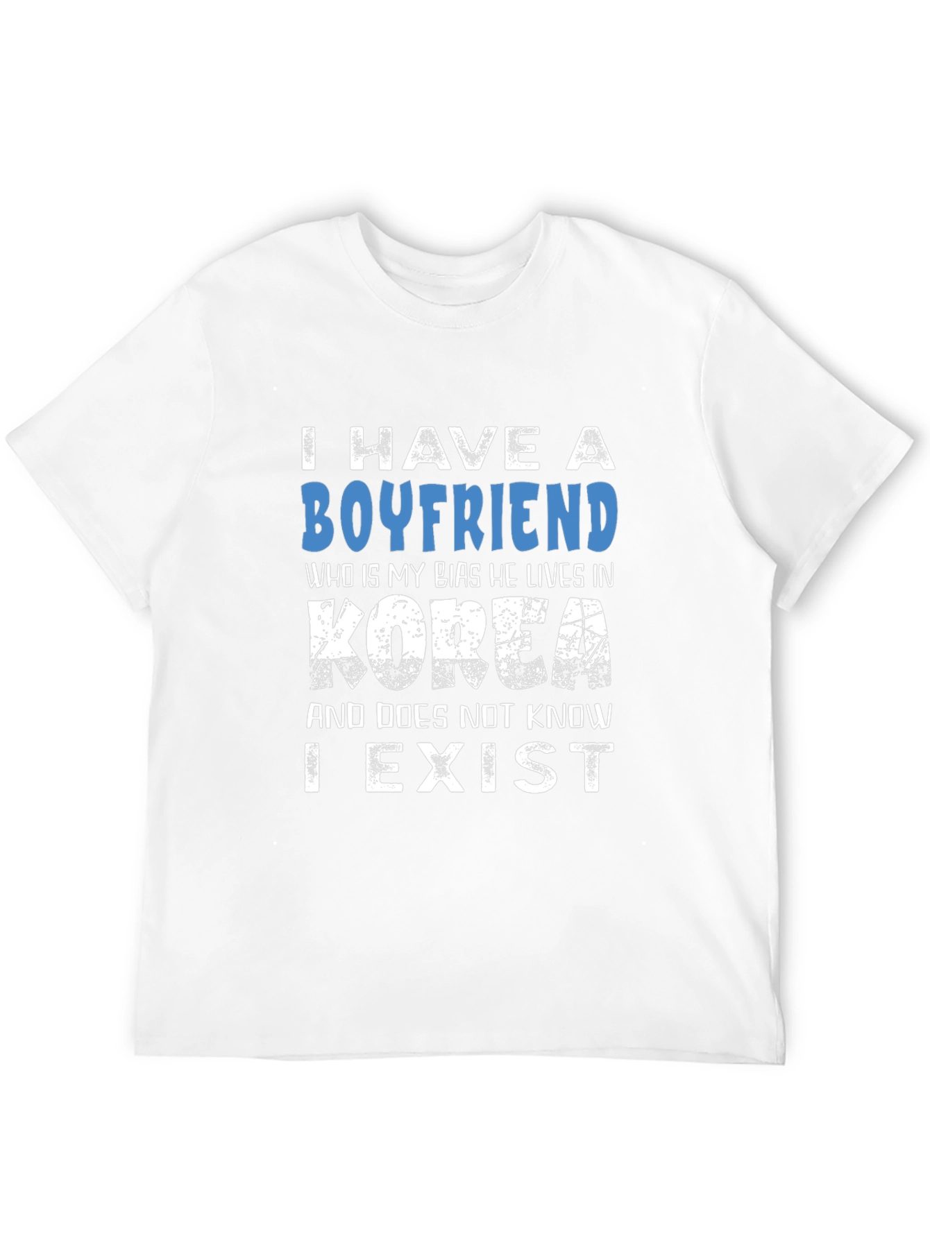 Black I Have A Boyfriend Korea T-Shirt Funny K-Pop Fan Tee view 12