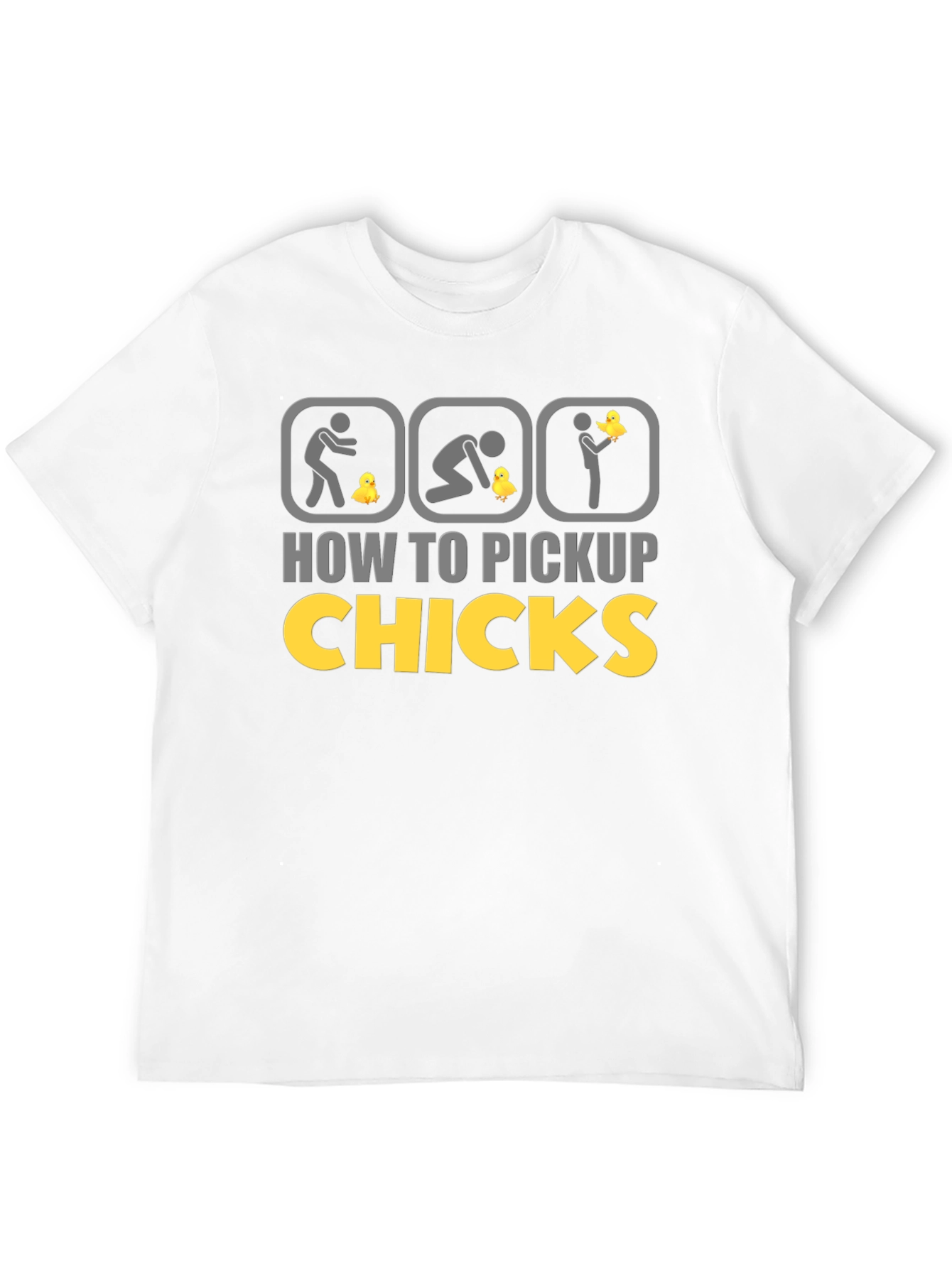 Black How to Pickup Chicks Graphic Tee view 12