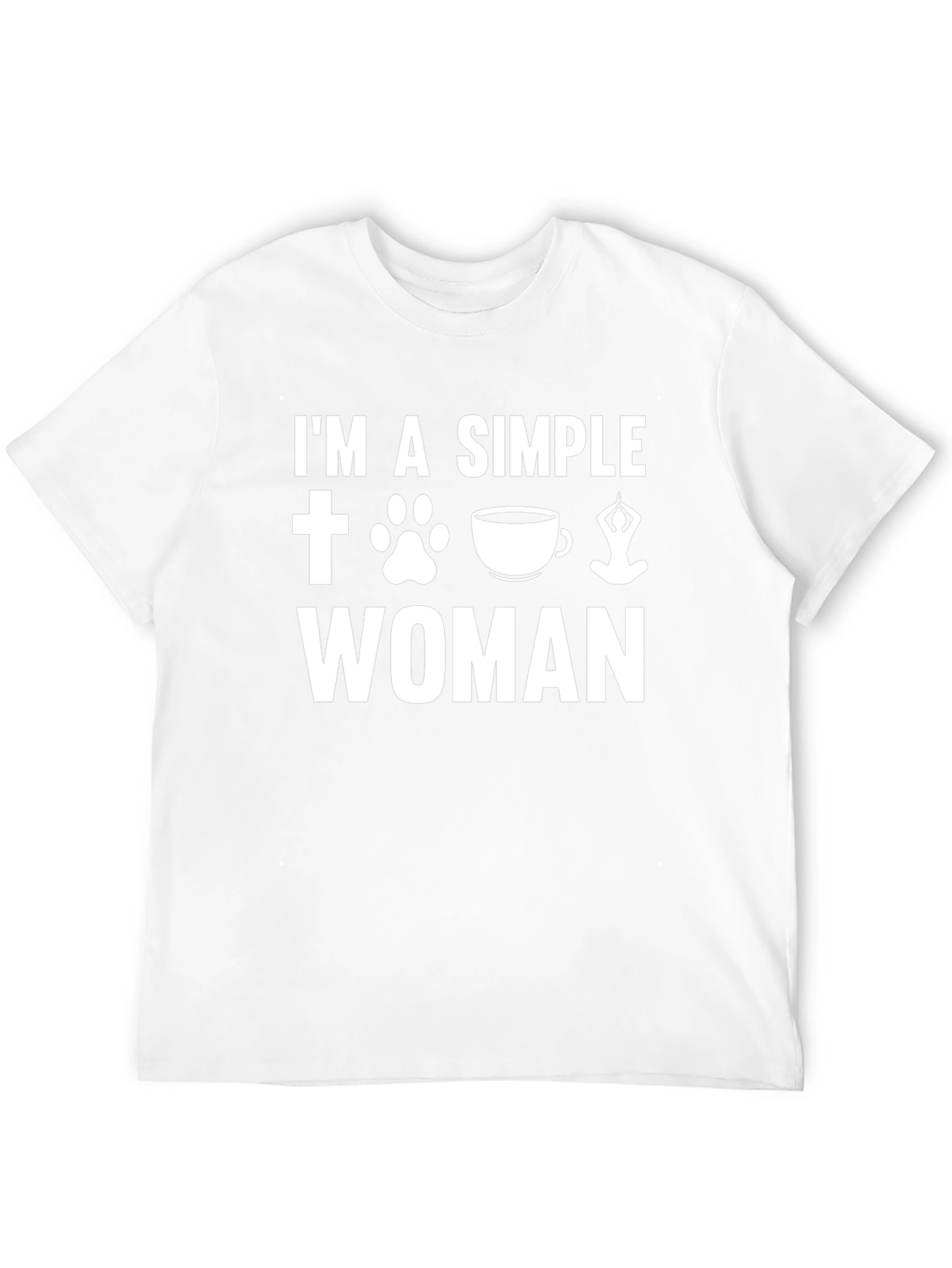 Black I'm A Simple Woman T-Shirt view 12