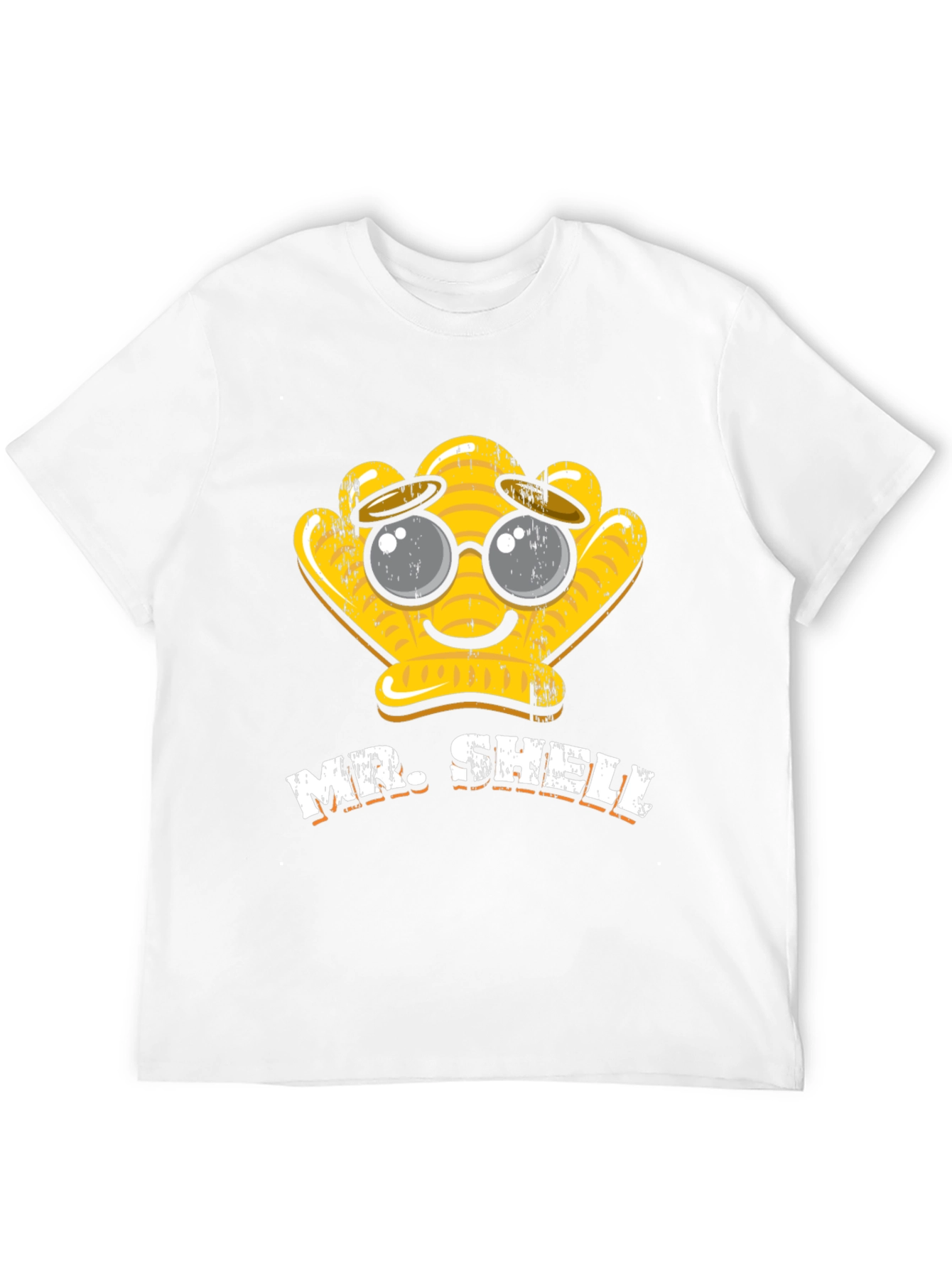 Black Mr. Shelly Graphic T-Shirt - Cute Cartoon Shell Tee view 12
