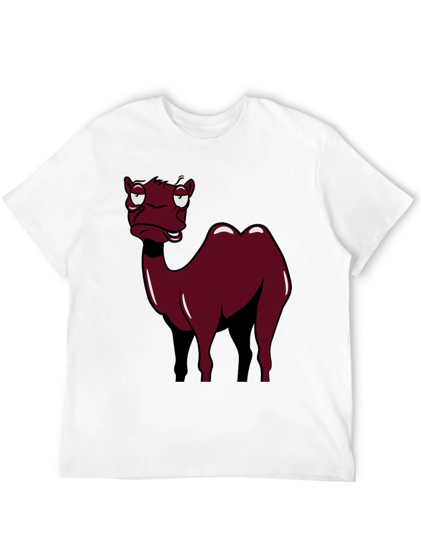 Black Camel Cartoon Graphic T-Shirt view 12