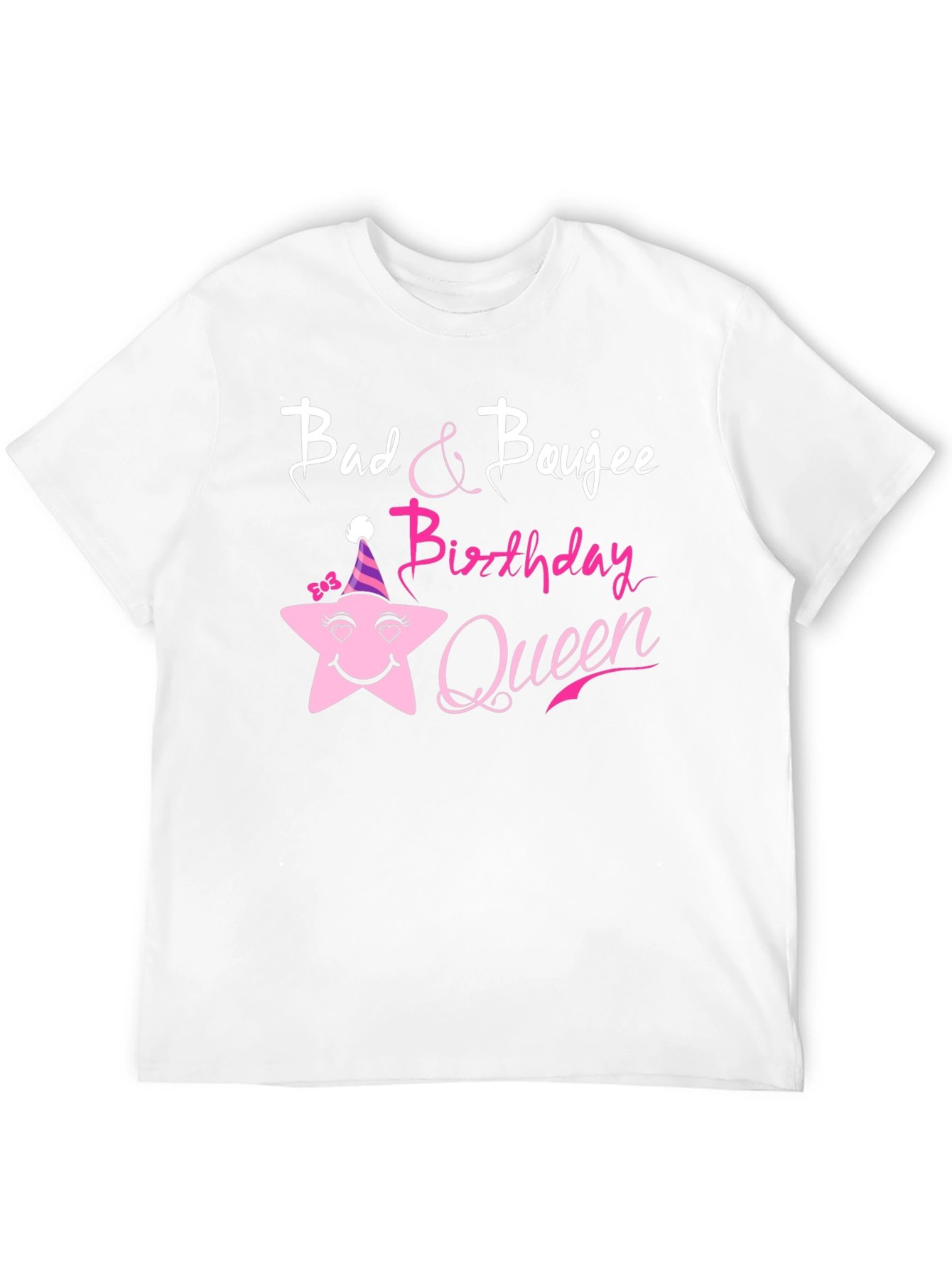 Black Bad & Boujee Birthday Queen Black T-Shirt view 12