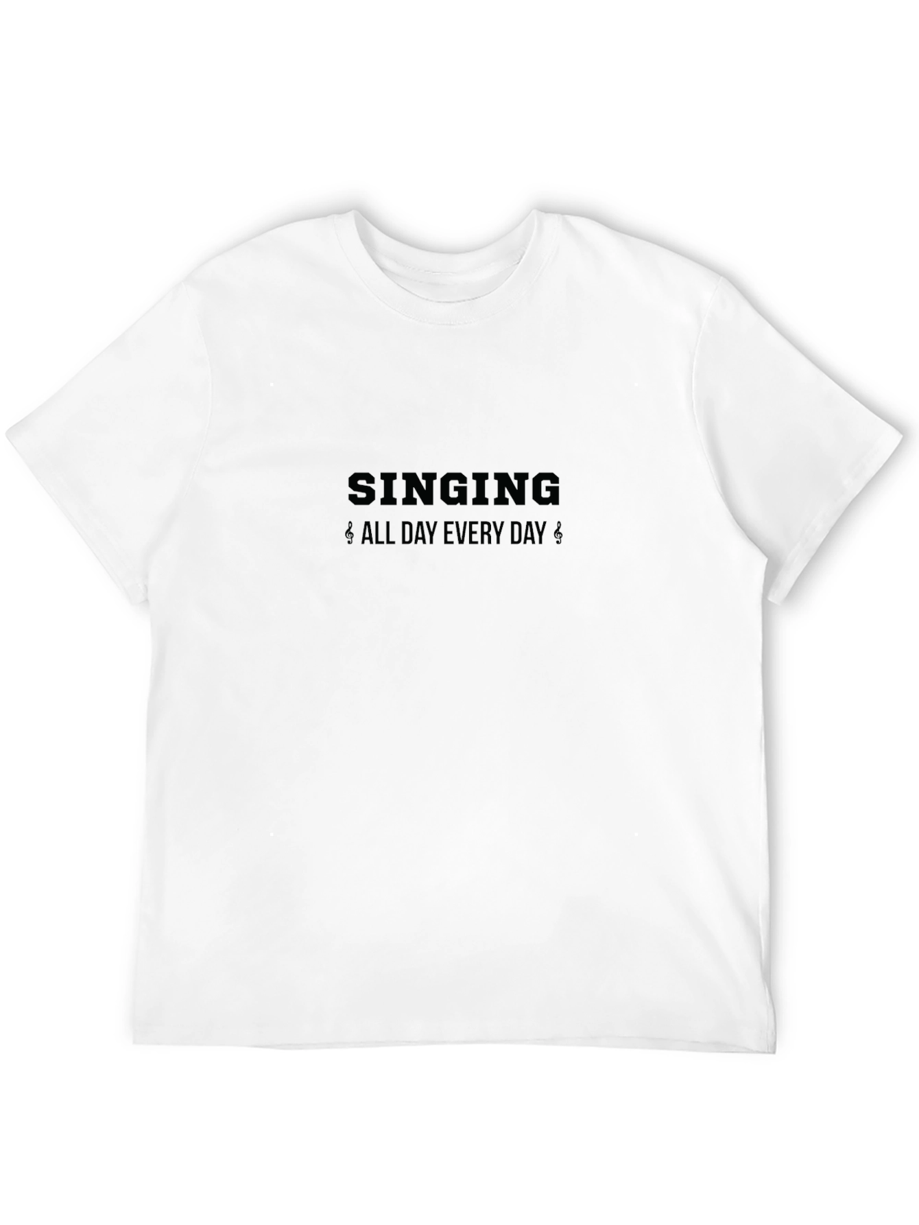 Black Singing All Day Everyday Black T-Shirt view 12