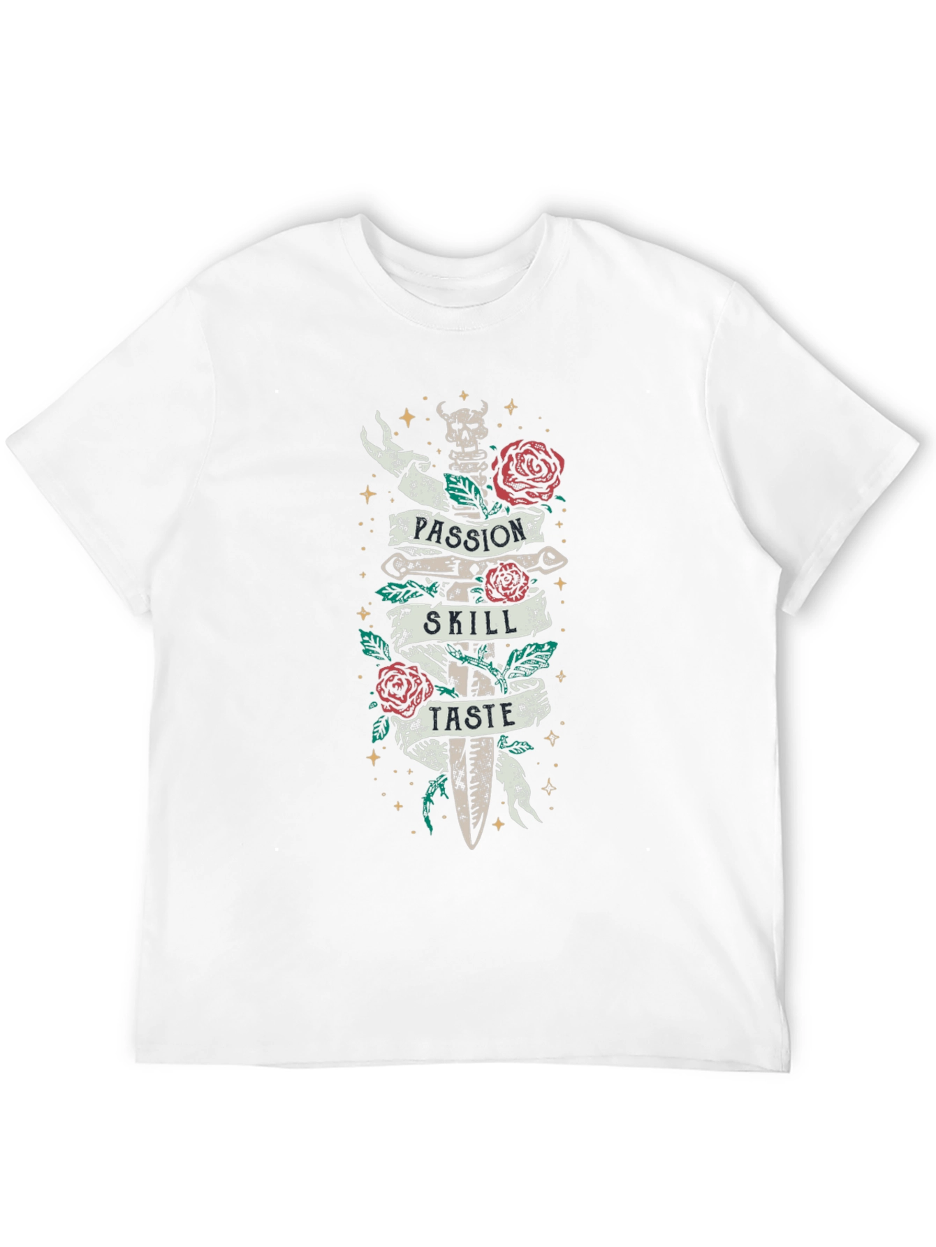 Black Passion, Skill, Taste Graphic T-Shirt view 12