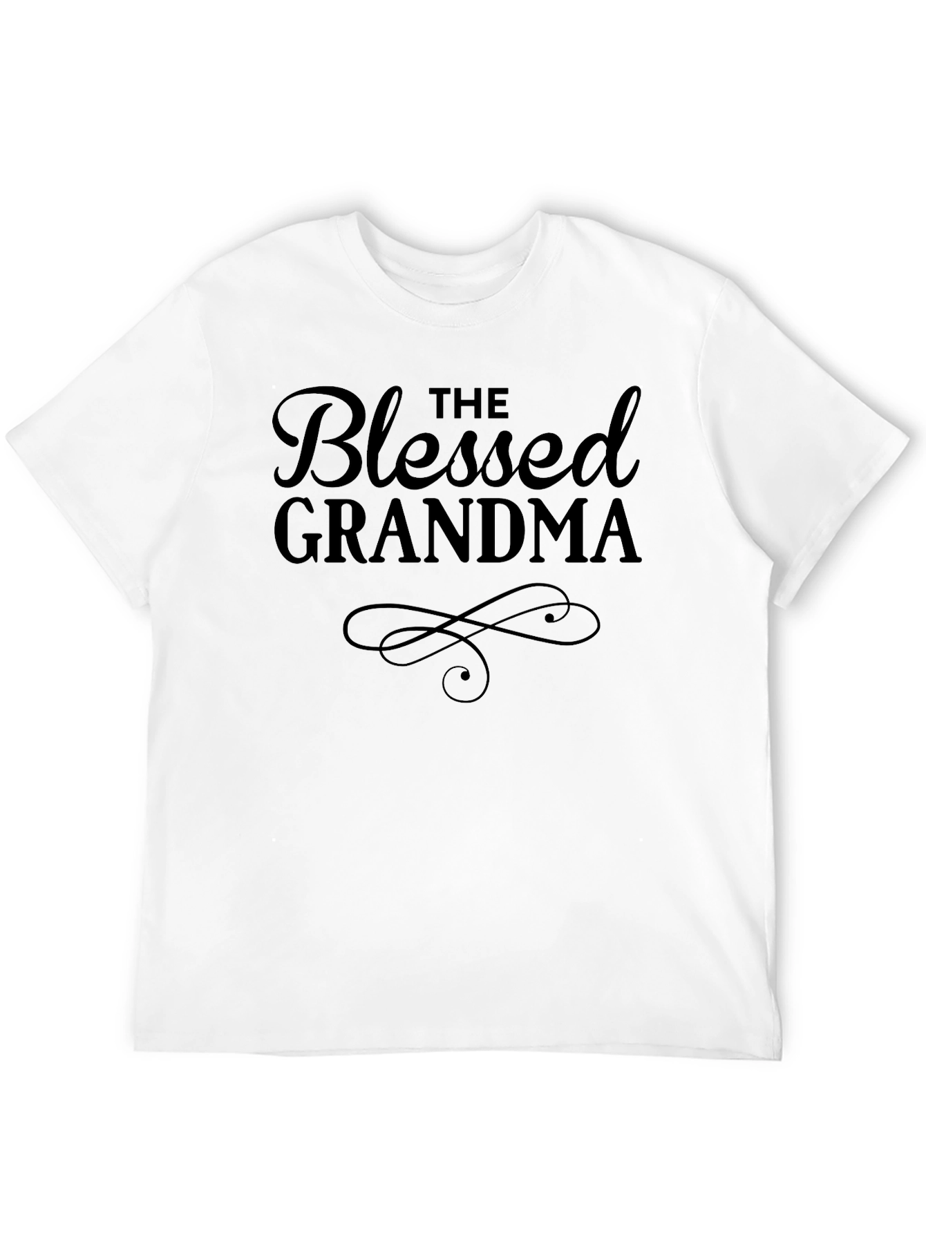 Black Blessed Grandma T-Shirt - Cute Family Tee view 12