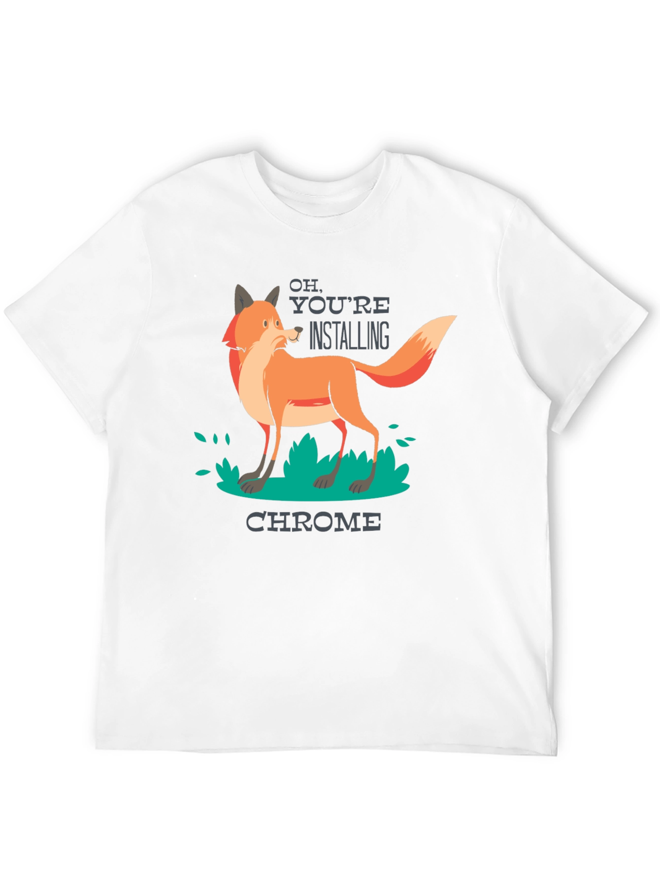 Black Firefox vs Chrome T-Shirt - Funny Geek Tee view 12